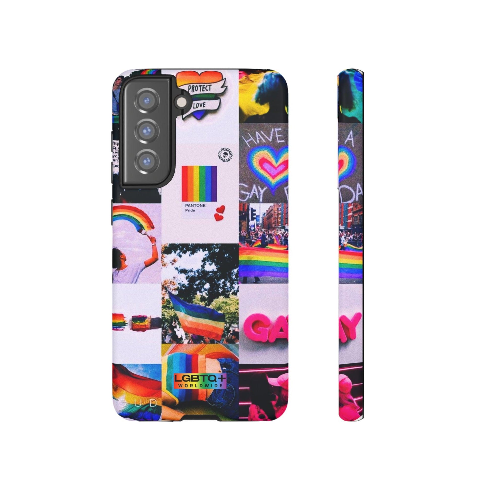 LGBTQWorldwide - ,,REGENBOGEN" Doppelgehäuse Handyhülle Accessories, Glossy, iPhone Cases, Matte, Phone accessory, Phone Cases, Samsung Cases, Thermo, Valentine's Day Picks lgbtq Bekleidung Accessoires unisex Zubehör