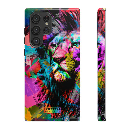 LGBTQWorldwide - ,,STARKER LÖWE" Doppelgehäuse Handyhülle Accessories, Glossy, iPhone Cases, Matte, Phone accessory, Phone Cases, Samsung Cases, Thermo, Valentine's Day Picks lgbtq Bekleidung Accessoires unisex Zubehör