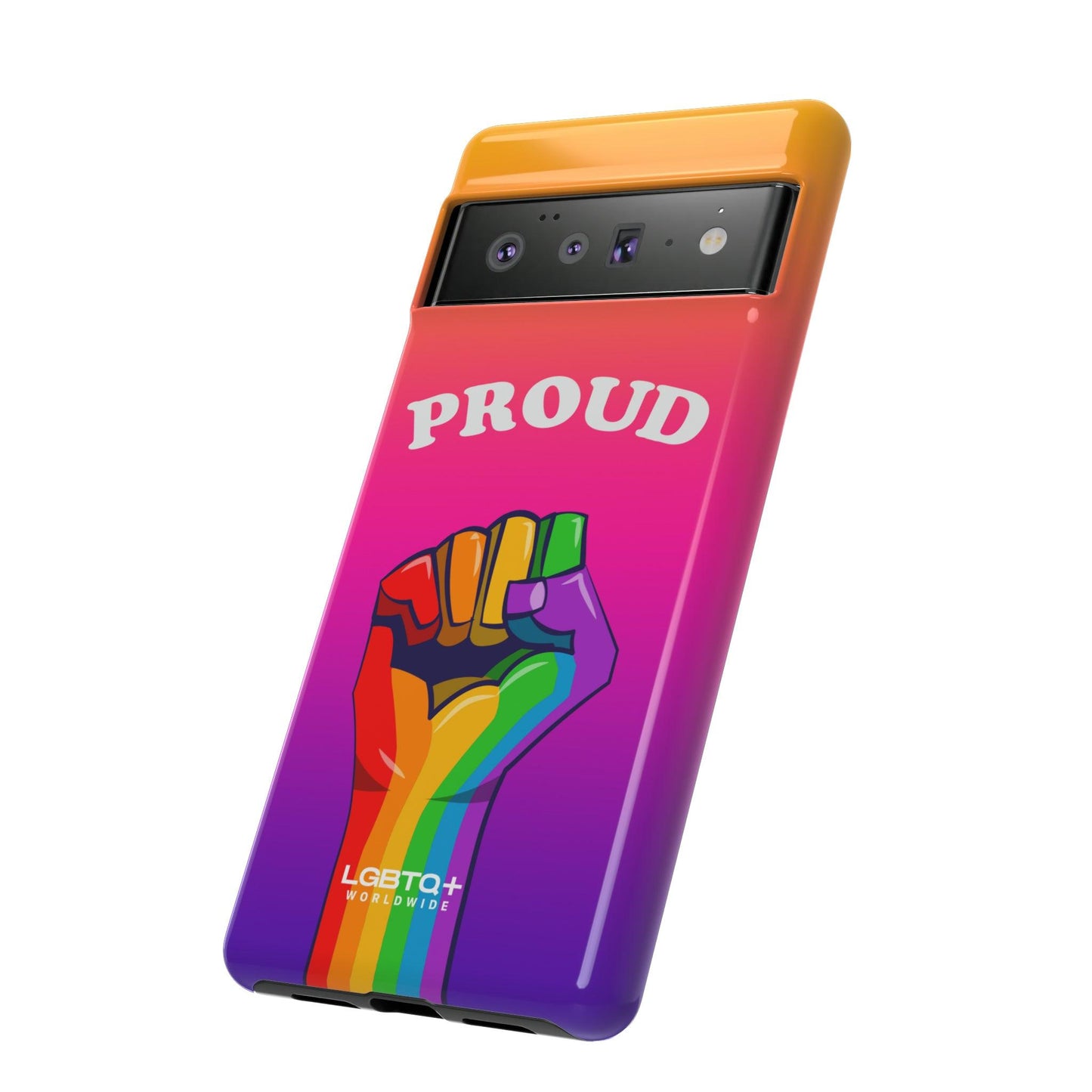 LGBTQWorldwide - ,,GLÜCKLICH" Doppelgehäuse Handyhülle Accessories, Glossy, iPhone Cases, Matte, Phone accessory, Phone Cases, Samsung Cases, Thermo, Valentine's Day Picks lgbtq Bekleidung Accessoires unisex Zubehör