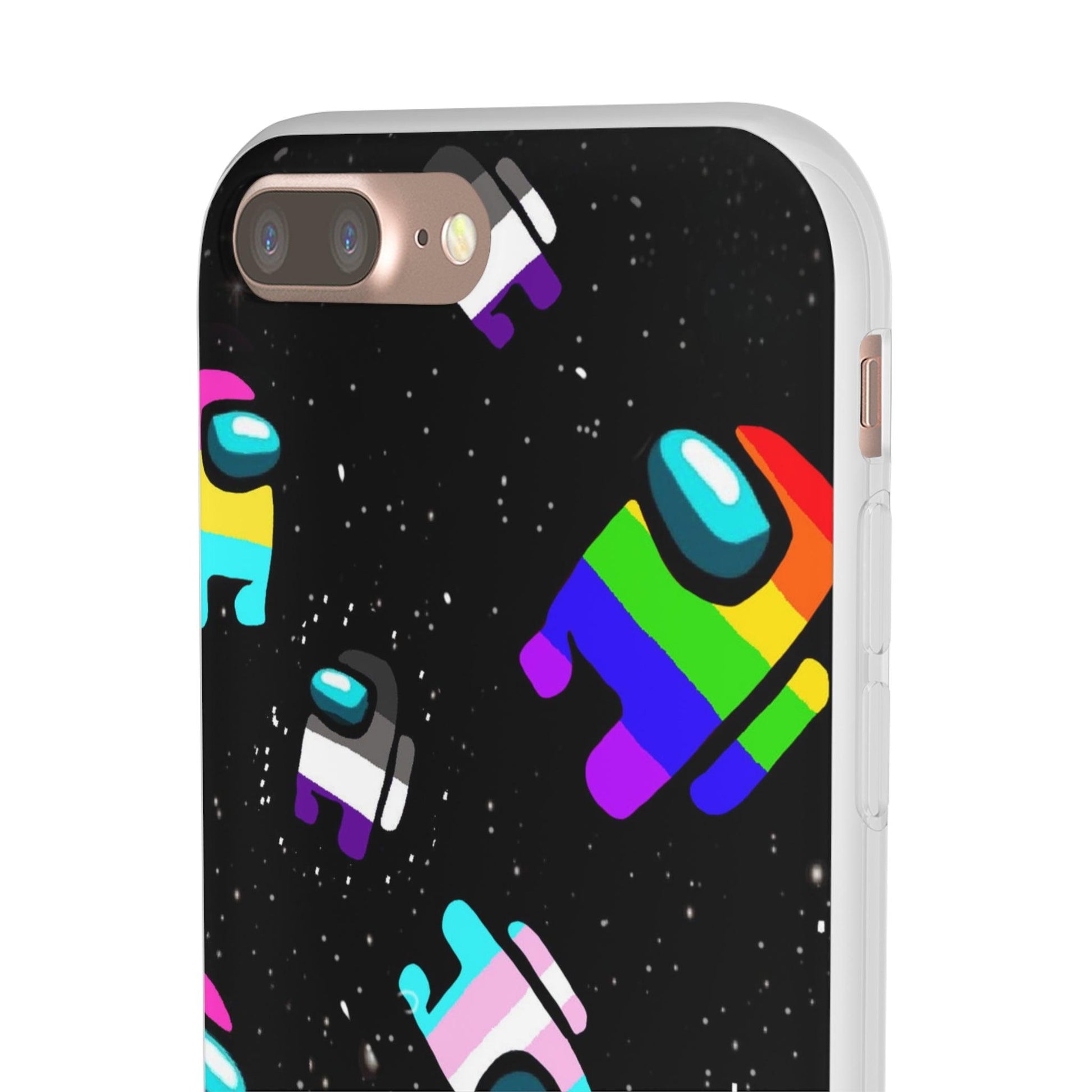 LGBTQWorldwide - ,,IMPOSTER" Flexible Handyhülle Accessories, Case, iPhone, iPhone Cases, Phone accessory, Phone Cases, Samsung Cases, silikon, Valentine's Day promotion lgbtq Bekleidung Accessoires unisex Zubehör