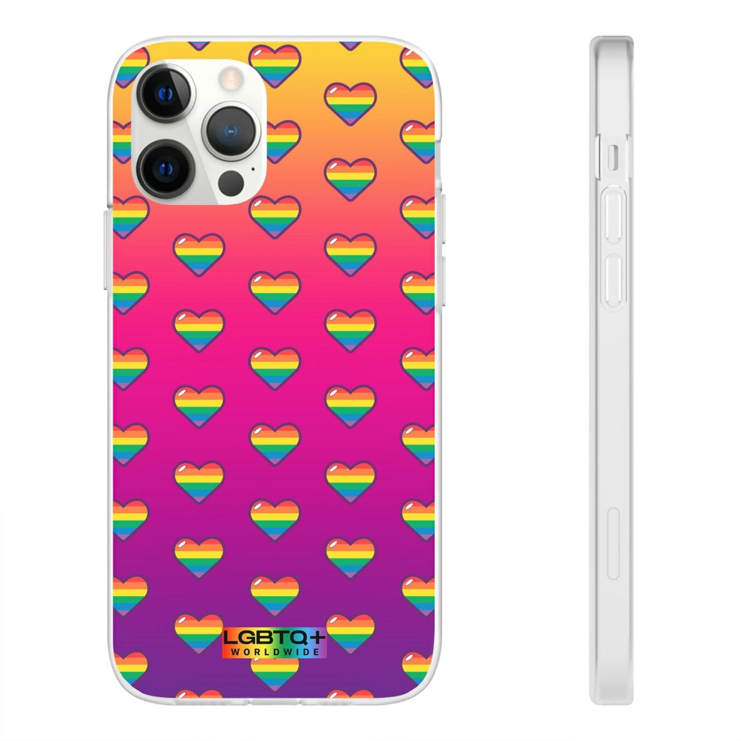 LGBTQWorldwide - ,,HERZEN" Flexible Handyhülle Accessories, Case, iPhone, iPhone Cases, Phone accessory, Phone Cases, Samsung Cases, silikon, Valentine's Day promotion lgbtq Bekleidung Accessoires unisex Zubehör