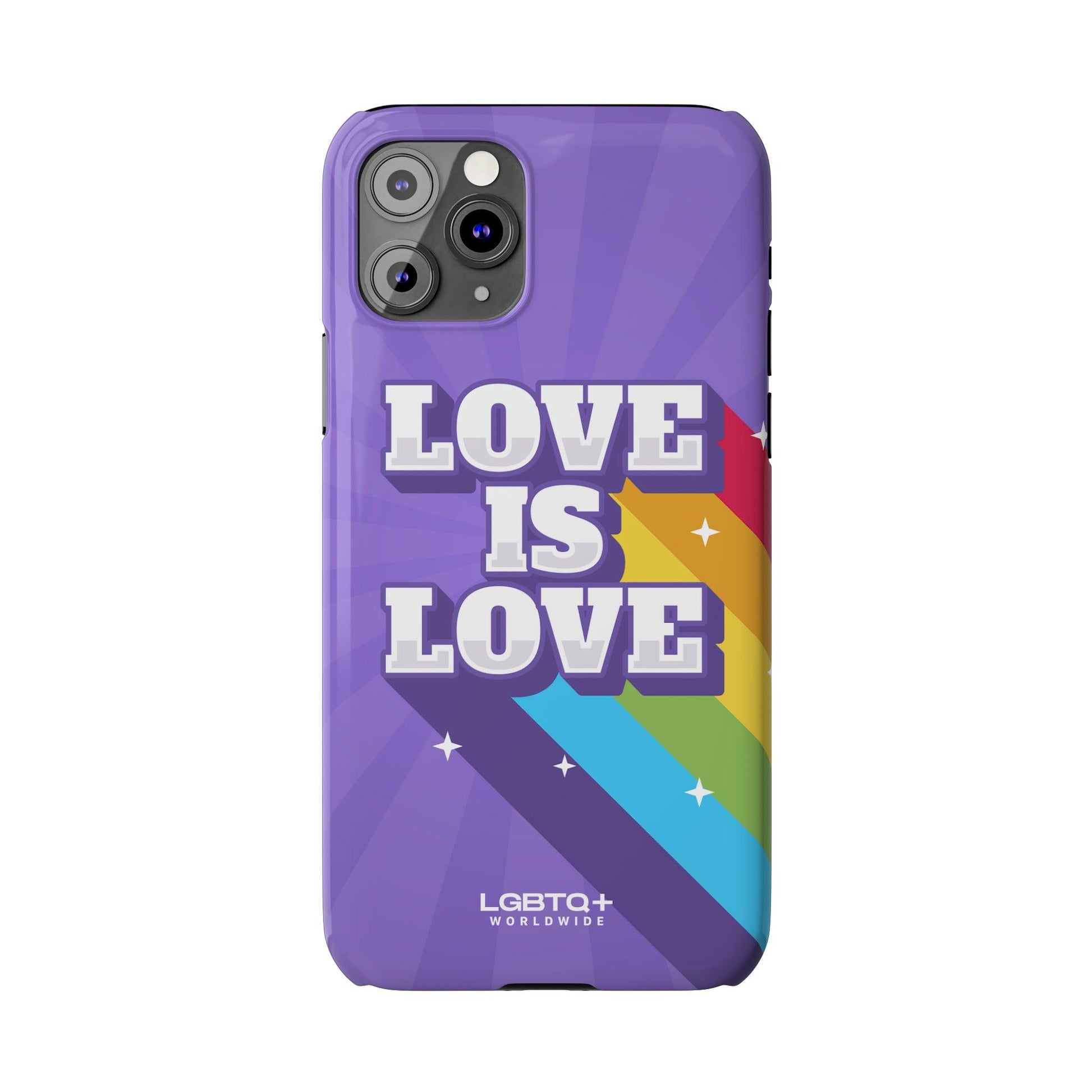 LGBTQWorldwide - ,,LOVE IS LOVE" Handyhülle Accessories, Back-to-School, card, Glossy, iPhone, iPhone Cases, Phone accessory, Phone Cases, Samsung Cases, Slim lgbtq Bekleidung Accessoires unisex Zubehör