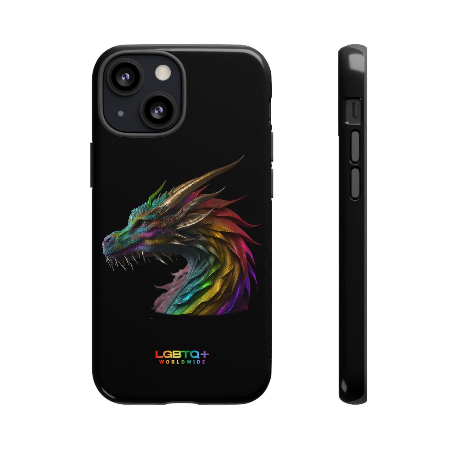 LGBTQWorldwide - ,,DRACHE" Doppelgehäuse Handyhülle Accessories, Glossy, iPhone Cases, Matte, Phone accessory, Phone Cases, Samsung Cases, tough, Valentine's Day Picks lgbtq Bekleidung Accessoires unisex Zubehör