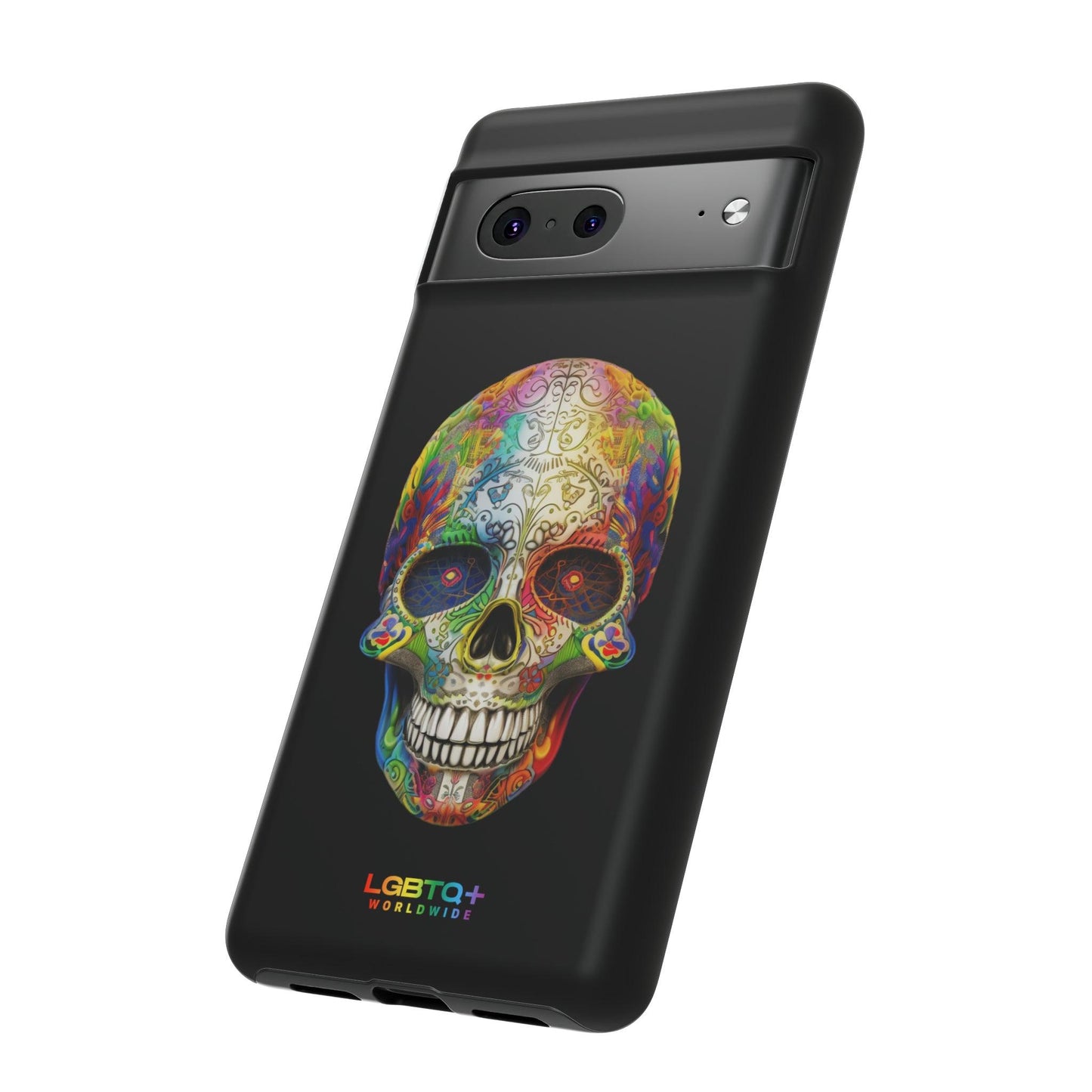 LGBTQWorldwide - ,,SKULL HEAD" Doppelgehäuse Handyhülle Accessories, Glossy, iPhone Cases, Matte, Phone accessory, Phone Cases, Samsung Cases, tough, Valentine's Day Picks lgbtq Bekleidung Accessoires unisex Zubehör