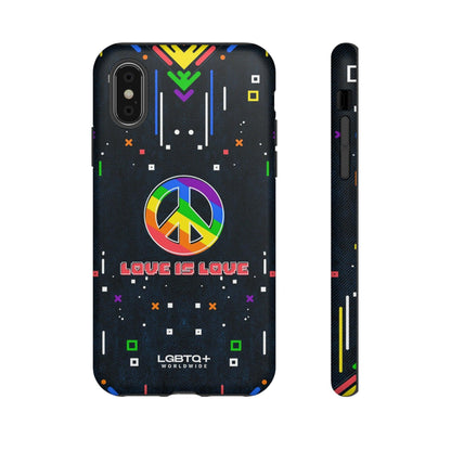 LGBTQWorldwide - ,,PEACE" Doppelgehäuse Handyhülle Accessories, Glossy, iPhone Cases, Matte, Phone accessory, Phone Cases, Samsung Cases, Thermo, Valentine's Day Picks lgbtq Bekleidung Accessoires unisex Zubehör