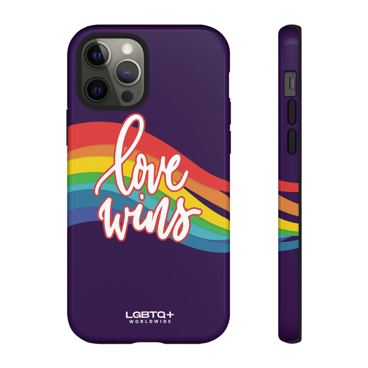 LGBTQWorldwide - ,,LIEBE GEWINNT" Doppelgehäuse Handyhülle Accessories, Glossy, iPhone Cases, Matte, Phone accessory, Phone Cases, Samsung Cases, Thermo, Valentine's Day Picks lgbtq Bekleidung Accessoires unisex Zubehör