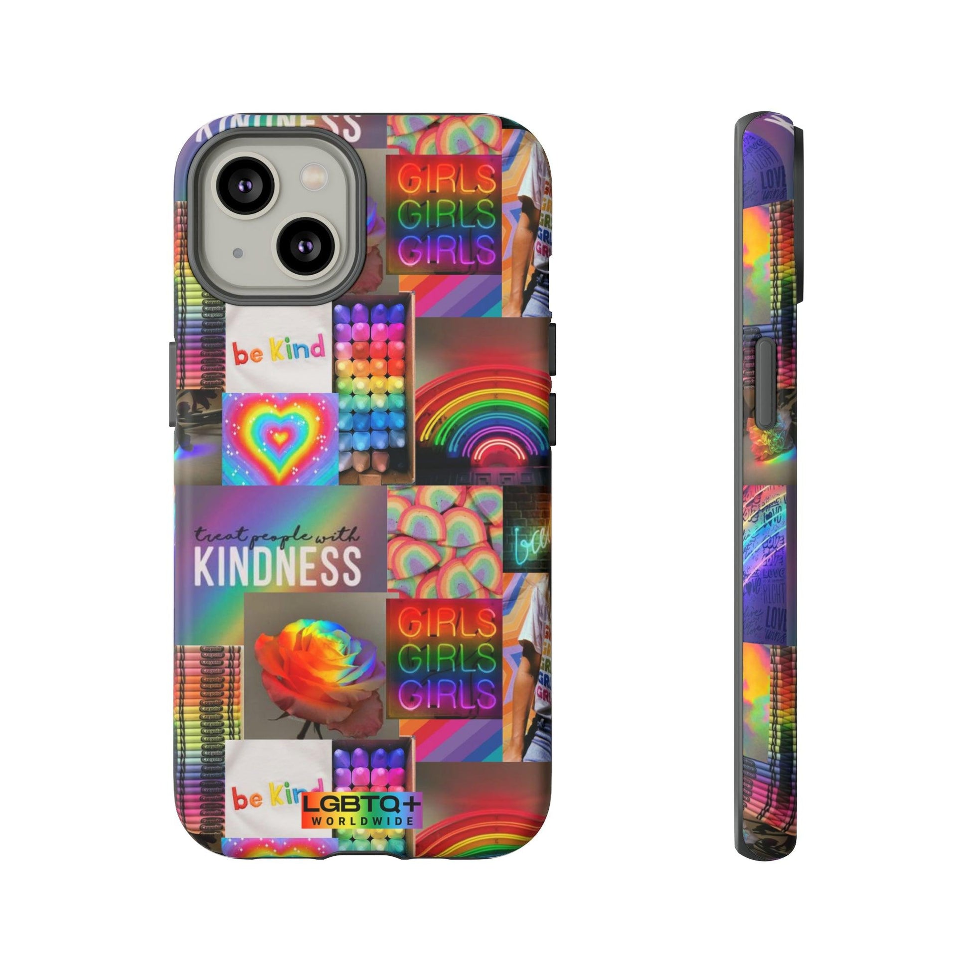 LGBTQWorldwide - ,,FREUNDLICH" Doppelgehäuse Handyhülle Accessories, Glossy, iPhone Cases, Matte, Phone accessory, Phone Cases, Samsung Cases, Thermo, Valentine's Day Picks lgbtq Bekleidung Accessoires unisex Zubehör