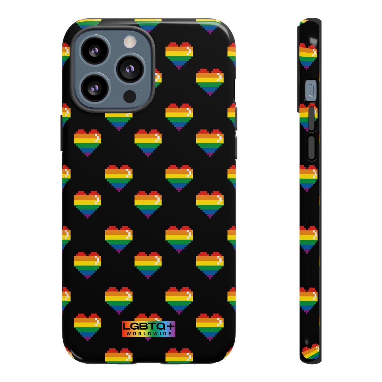 LGBTQWorldwide - ,,COMIC HERZEN" Doppelgehäuse Handyhülle Accessories, Glossy, iPhone Cases, Matte, Phone accessory, Phone Cases, Samsung Cases, Thermo, Valentine's Day Picks lgbtq Bekleidung Accessoires unisex Zubehör