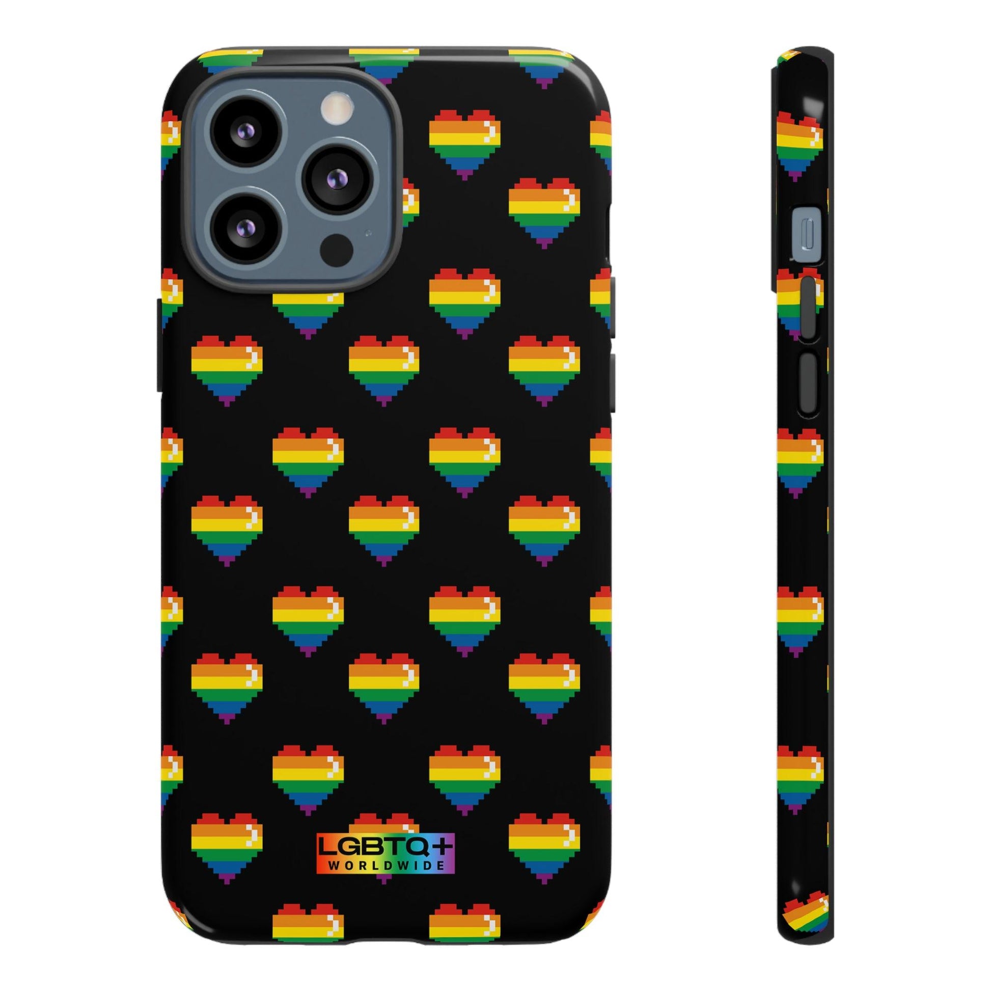 LGBTQWorldwide - ,,COMIC HERZEN" Doppelgehäuse Handyhülle Accessories, Glossy, iPhone Cases, Matte, Phone accessory, Phone Cases, Samsung Cases, Thermo, Valentine's Day Picks lgbtq Bekleidung Accessoires unisex Zubehör