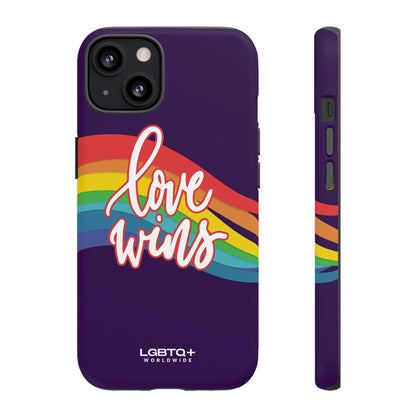 LGBTQWorldwide - ,,LIEBE GEWINNT" Doppelgehäuse Handyhülle Accessories, Glossy, iPhone Cases, Matte, Phone accessory, Phone Cases, Samsung Cases, Thermo, Valentine's Day Picks lgbtq Bekleidung Accessoires unisex Zubehör