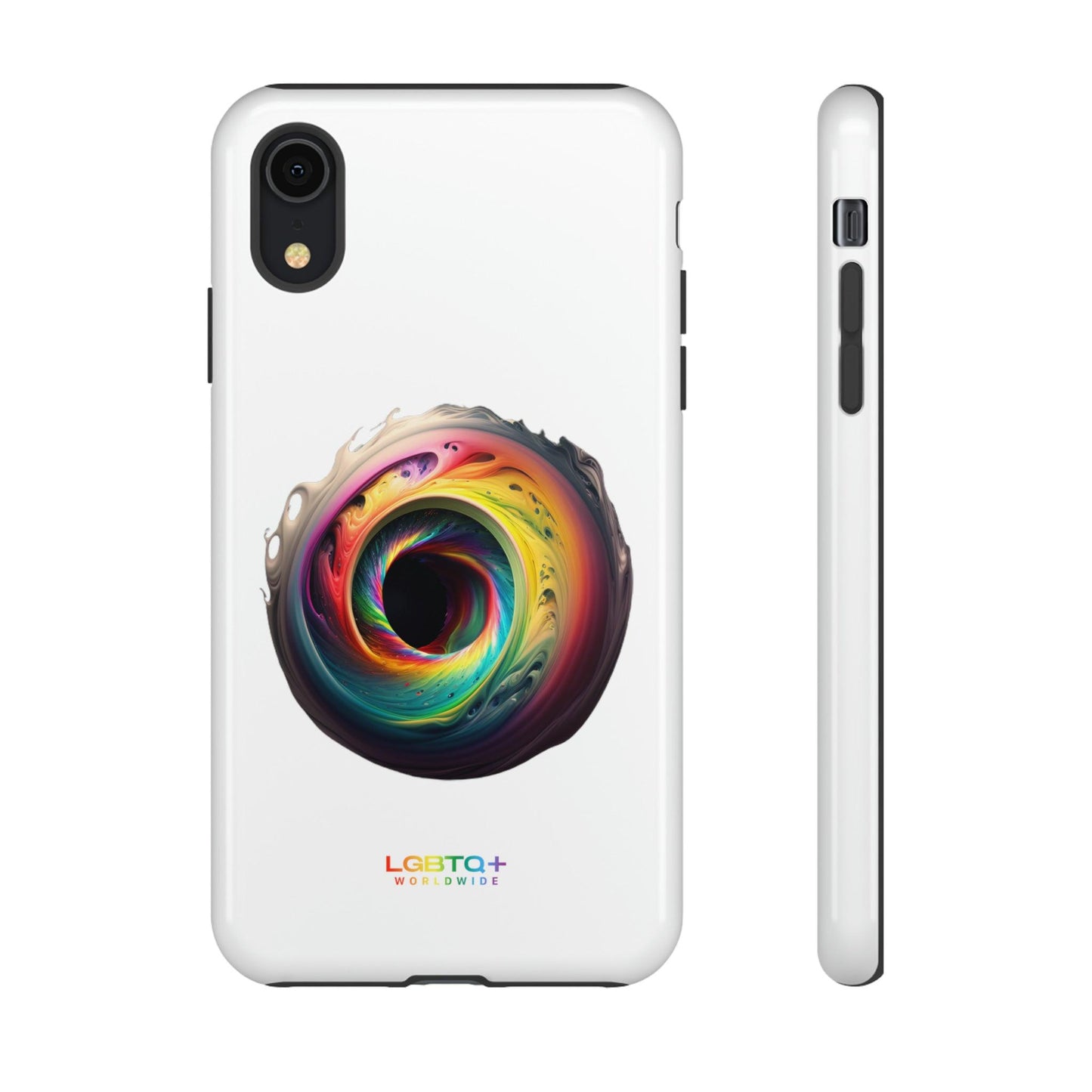 LGBTQWorldwide - ,,SCHWARZES LOCH" Doppelgehäuse Handyhülle Accessories, Glossy, iPhone Cases, Matte, Phone accessory, Phone Cases, Samsung Cases, tough, Valentine's Day Picks lgbtq Bekleidung Accessoires unisex Zubehör