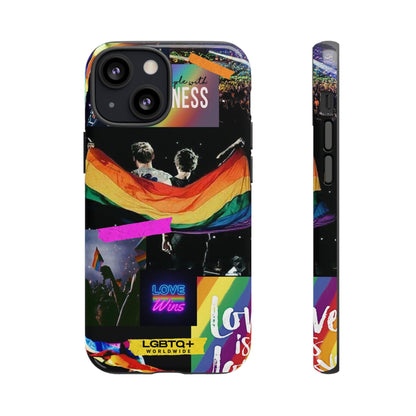 LGBTQWorldwide - ,,COMMUNITY" Doppelgehäuse Handyhülle Accessories, Glossy, iPhone Cases, Matte, Phone accessory, Phone Cases, Samsung Cases, Thermo, Valentine's Day Picks lgbtq Bekleidung Accessoires unisex Zubehör