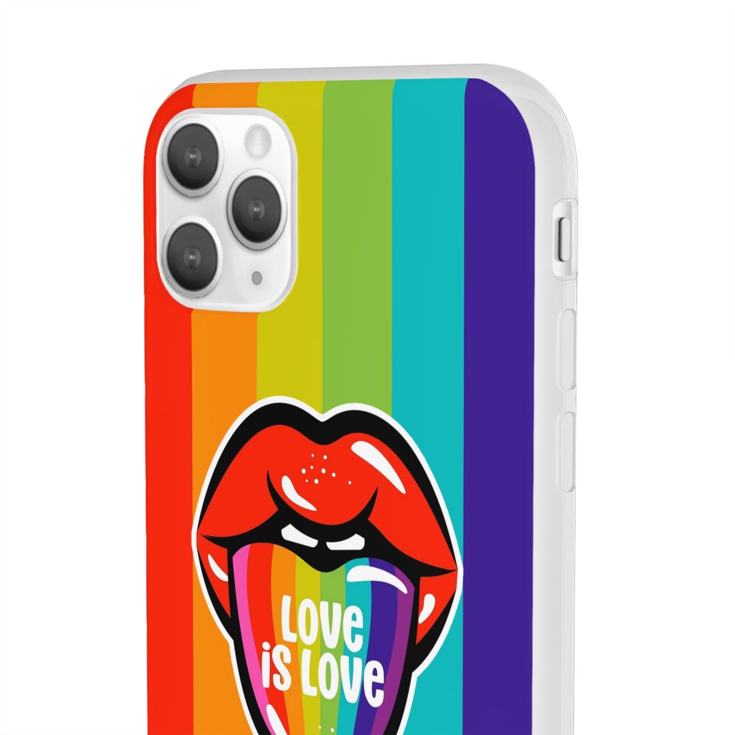 LGBTQWorldwide - ,,LIEBES ZUNGE" Flexible Handyhülle Accessories, Case, iPhone, iPhone Cases, Phone accessory, Phone Cases, Samsung Cases, silikon, Valentine's Day promotion lgbtq Bekleidung Accessoires unisex Zubehör