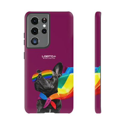 LGBTQWorldwide - ,,GLÜCKLICHER HUND" Doppelgehäuse Handyhülle Accessories, Glossy, iPhone Cases, Matte, Phone accessory, Phone Cases, Samsung Cases, Thermo, Valentine's Day Picks lgbtq Bekleidung Accessoires unisex Zubehör