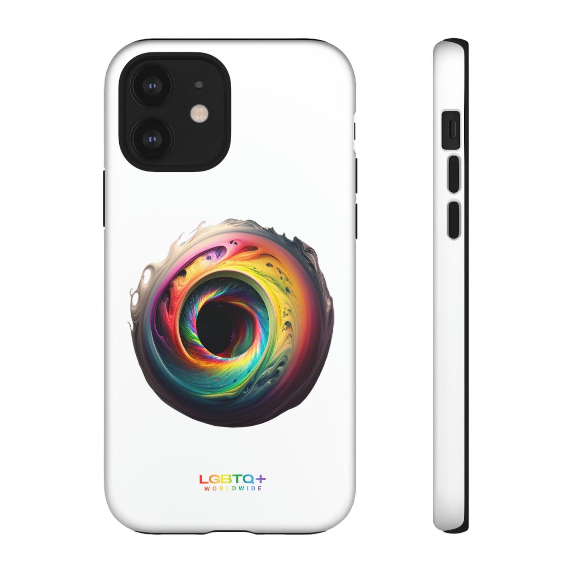 LGBTQWorldwide - ,,SCHWARZES LOCH" Doppelgehäuse Handyhülle Accessories, Glossy, iPhone Cases, Matte, Phone accessory, Phone Cases, Samsung Cases, tough, Valentine's Day Picks lgbtq Bekleidung Accessoires unisex Zubehör