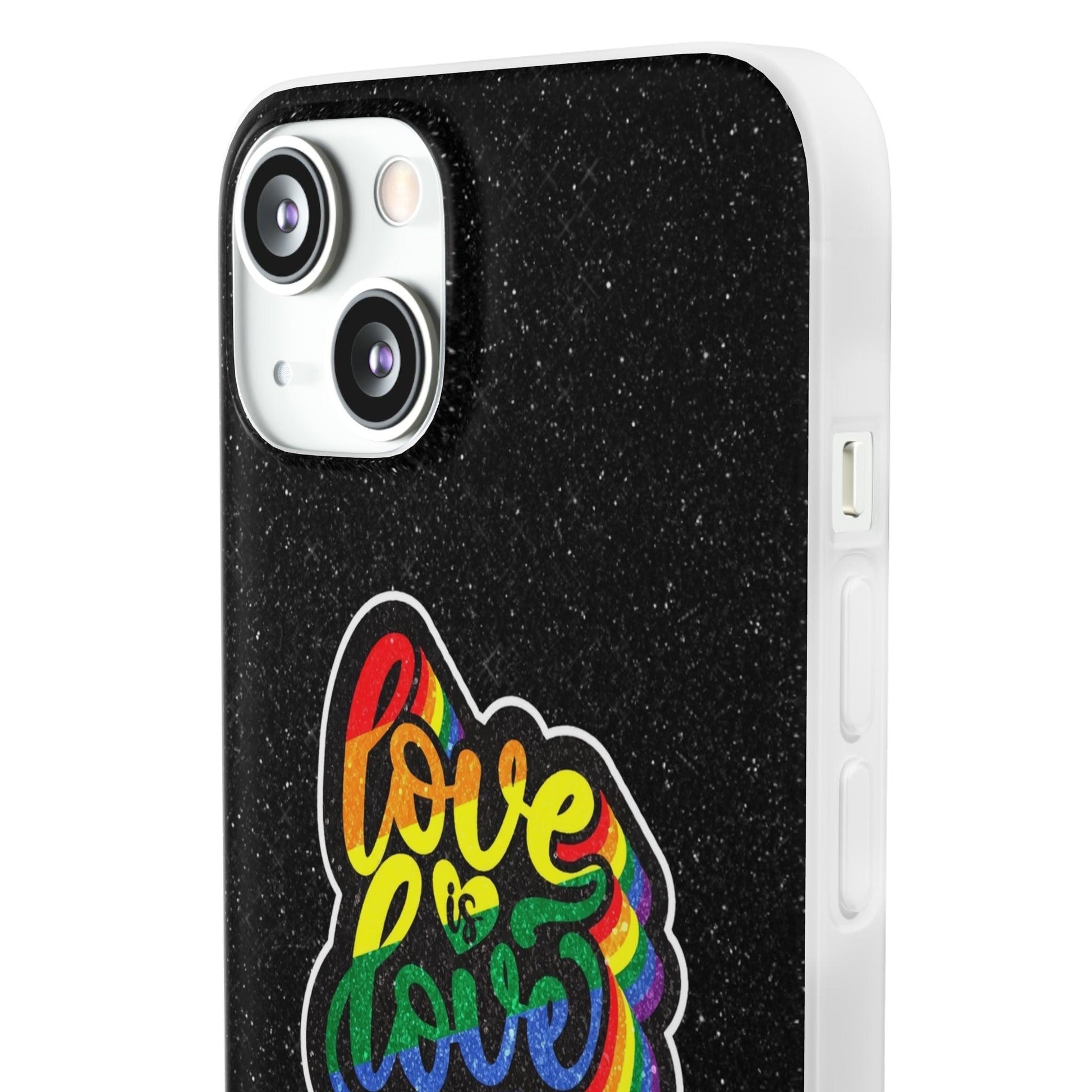 LGBTQWorldwide - ,,LIEBE IST LIEBE" Flexible Handyhülle Accessories, Case, iPhone, iPhone Cases, Phone accessory, Phone Cases, Samsung Cases, Valentine's Day promotion lgbtq Bekleidung Accessoires unisex Zubehör