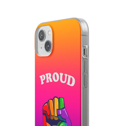 LGBTQWorldwide - ,,GLÜCKLICH" Flexible Handyhülle Accessories, Case, iPhone, iPhone Cases, Phone accessory, Phone Cases, Samsung Cases, silikon, Valentine's Day promotion lgbtq Bekleidung Accessoires unisex Zubehör