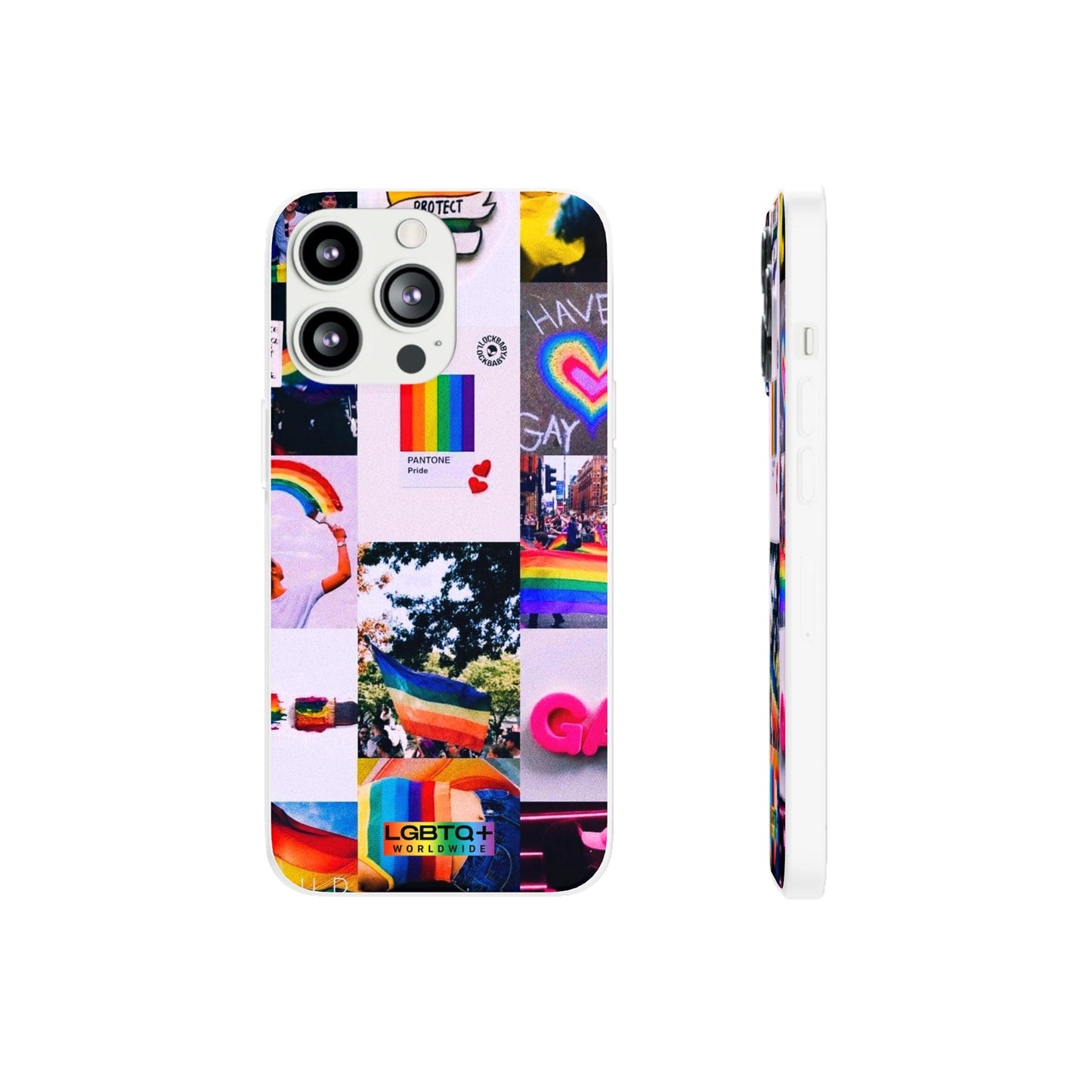 LGBTQWorldwide - ,,REGENBOGEN" Flexible Handyhülle Accessories, Case, iPhone, iPhone Cases, Phone accessory, Phone Cases, Samsung Cases, silikon, Valentine's Day promotion lgbtq Bekleidung Accessoires unisex Zubehör