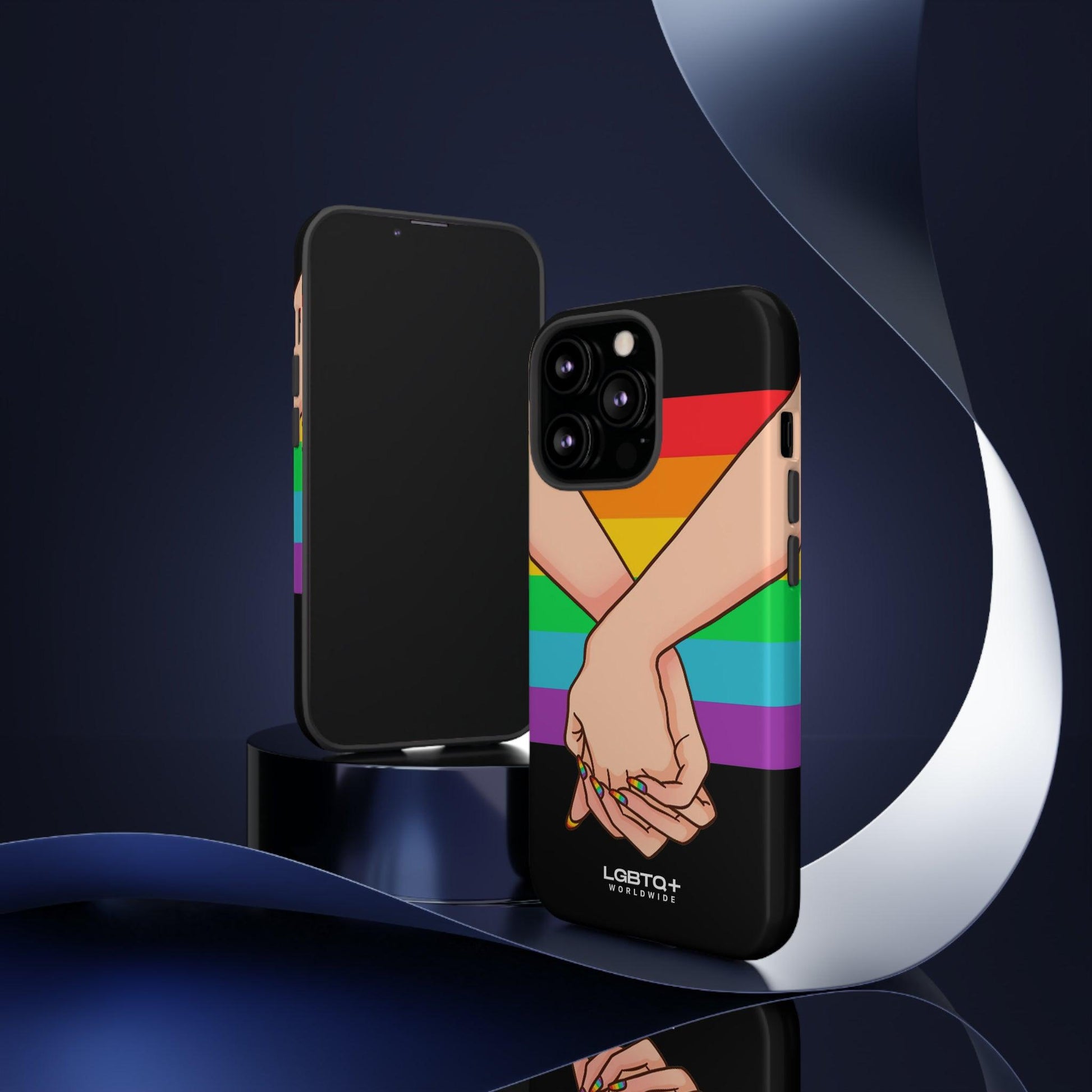 LGBTQWorldwide - ,,TOGETHER PRIDE" Doppelgehäuse Handyhülle Accessories, Glossy, iPhone Cases, Matte, Phone accessory, Phone Cases, Samsung Cases, Thermo, Valentine's Day Picks lgbtq Bekleidung Accessoires unisex Zubehör