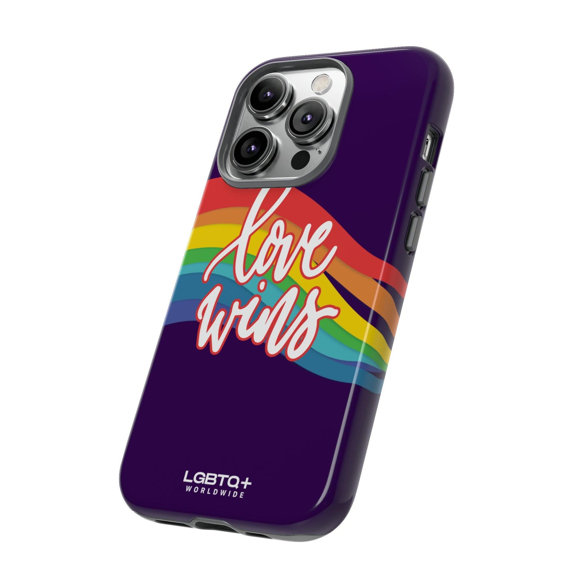 LGBTQWorldwide - ,,LIEBE GEWINNT" Doppelgehäuse Handyhülle Accessories, Glossy, iPhone Cases, Matte, Phone accessory, Phone Cases, Samsung Cases, Thermo, Valentine's Day Picks lgbtq Bekleidung Accessoires unisex Zubehör