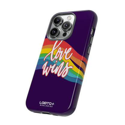 LGBTQWorldwide - ,,LIEBE GEWINNT" Doppelgehäuse Handyhülle Accessories, Glossy, iPhone Cases, Matte, Phone accessory, Phone Cases, Samsung Cases, Thermo, Valentine's Day Picks lgbtq Bekleidung Accessoires unisex Zubehör