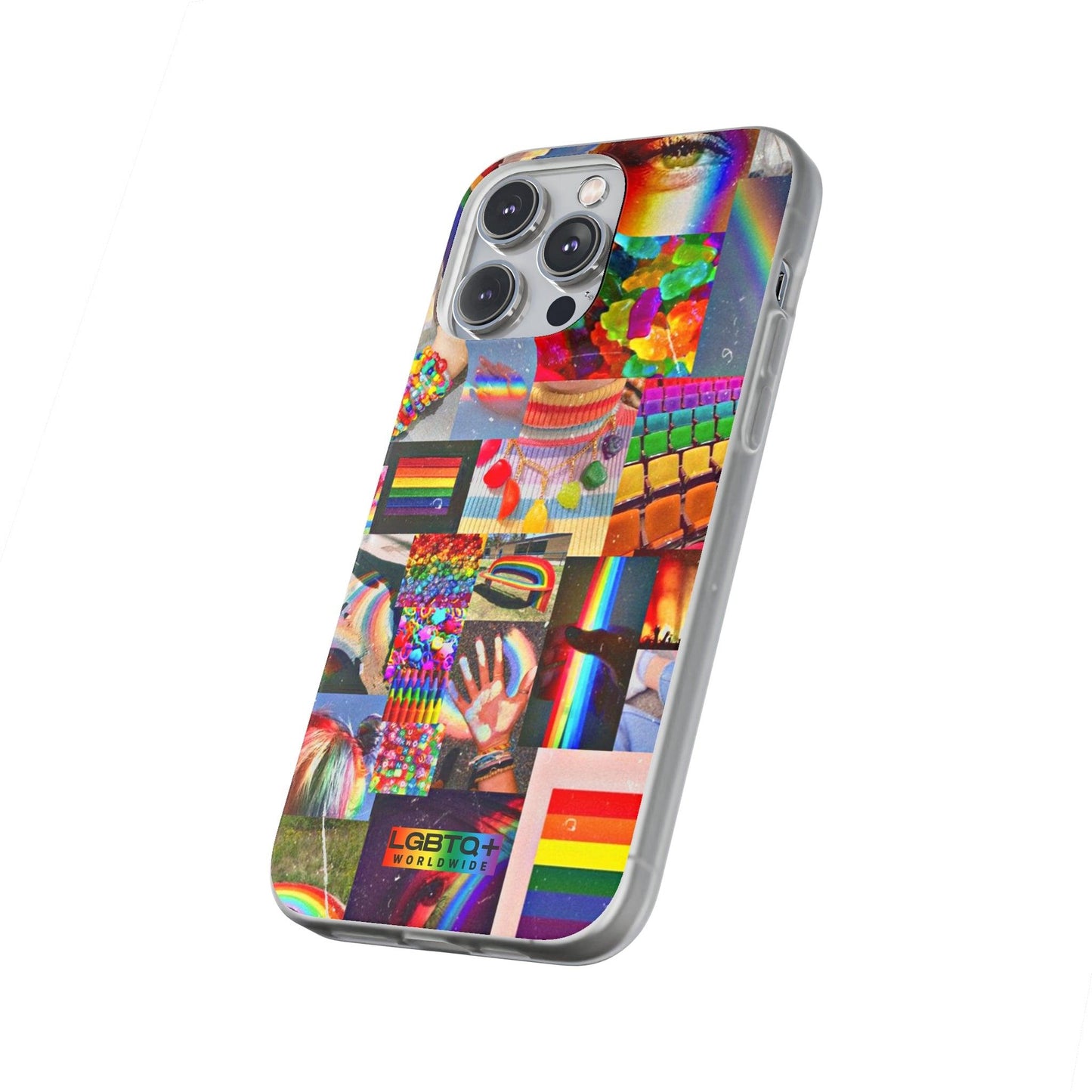 LGBTQWorldwide - ,,COMMUNITY" Flexible Handyhülle Accessories, Case, iPhone, iPhone Cases, Phone accessory, Phone Cases, Samsung Cases, silikon, Valentine's Day promotion lgbtq Bekleidung Accessoires unisex Zubehör