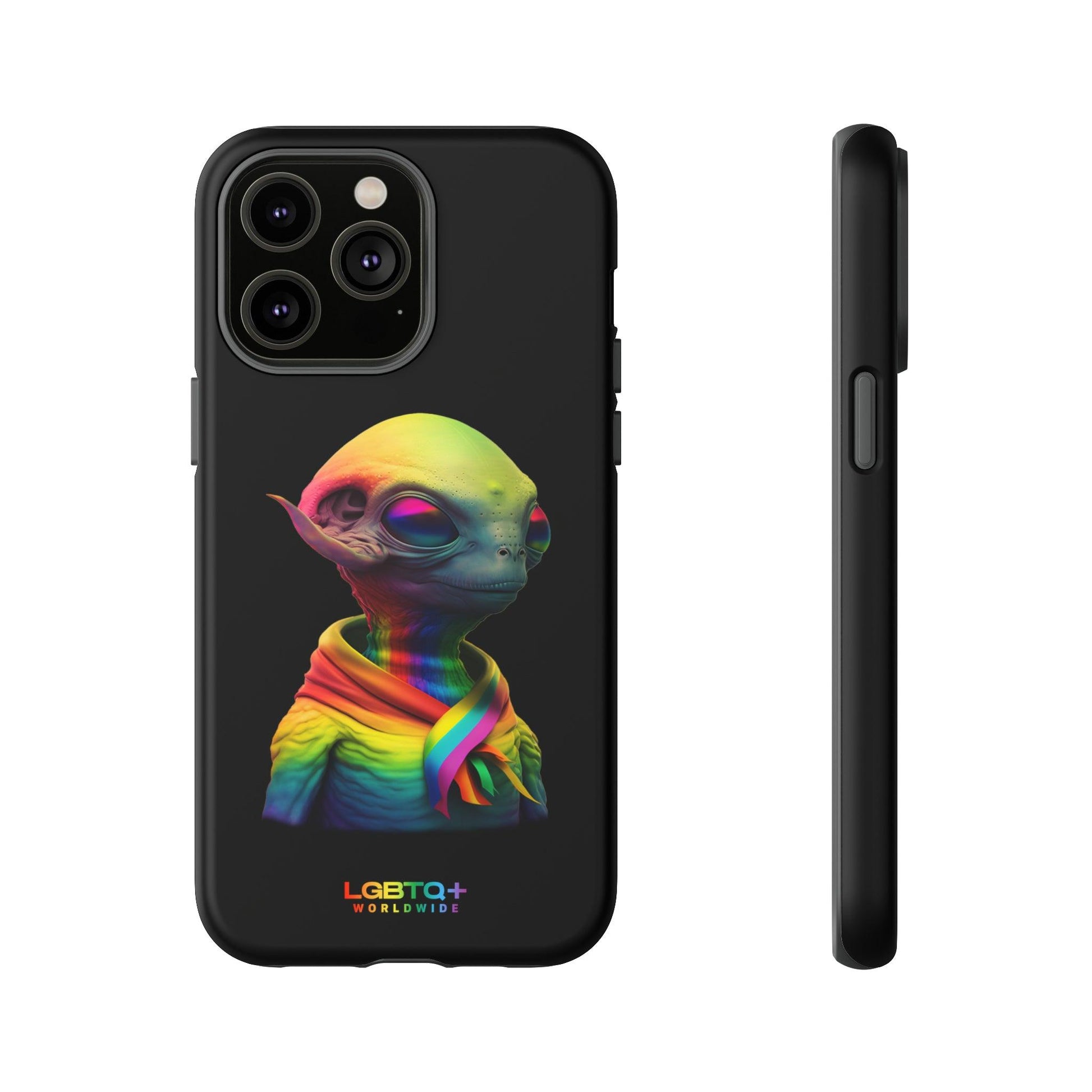 LGBTQWorldwide - ,,ALIEN" Doppelgehäuse Handyhülle Accessories, Glossy, iPhone Cases, Matte, Phone accessory, Phone Cases, Samsung Cases, tough, Valentine's Day Picks lgbtq Bekleidung Accessoires unisex Zubehör