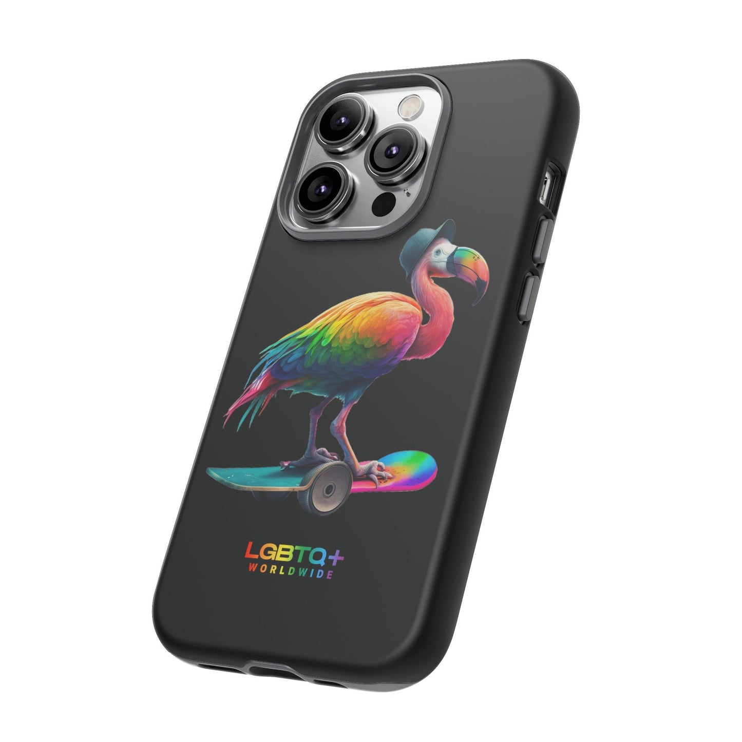 LGBTQWorldwide - ,,FLAMINGO" Doppelgehäuse Handyhülle Accessories, Glossy, iPhone Cases, Matte, Phone accessory, Phone Cases, Samsung Cases, tough, Valentine's Day Picks lgbtq Bekleidung Accessoires unisex Zubehör