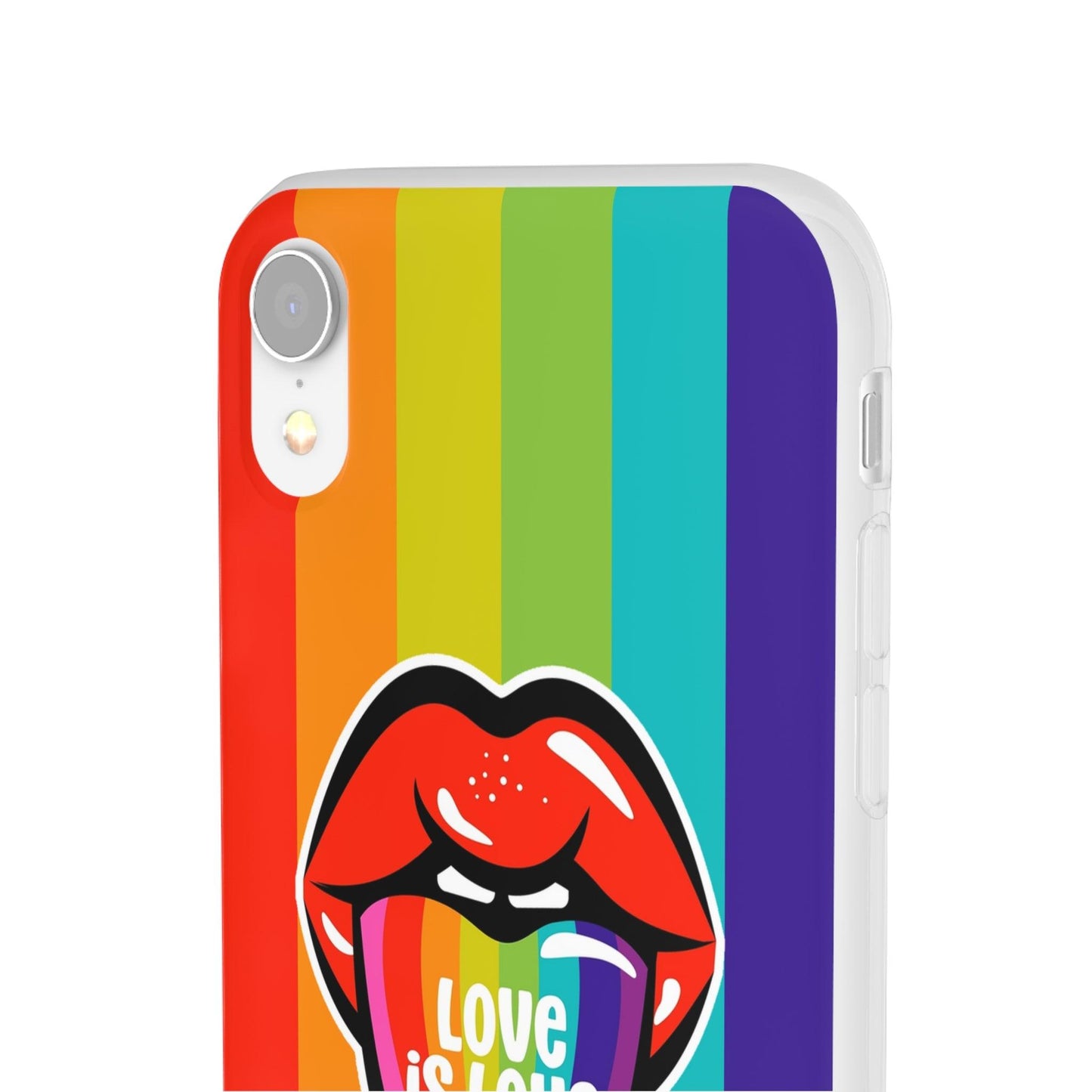 LGBTQWorldwide - ,,LIEBES ZUNGE" Flexible Handyhülle Accessories, Case, iPhone, iPhone Cases, Phone accessory, Phone Cases, Samsung Cases, silikon, Valentine's Day promotion lgbtq Bekleidung Accessoires unisex Zubehör