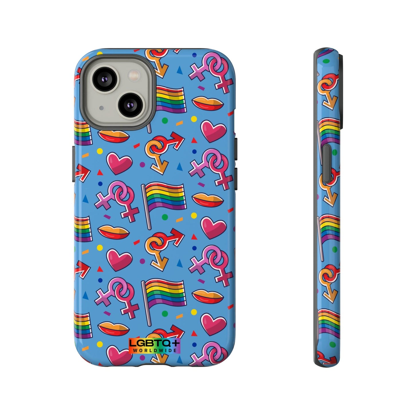 LGBTQWorldwide - ,,FÜHL DICH FREI" Doppelgehäuse Handyhülle Accessories, Glossy, iPhone Cases, Matte, Phone accessory, Phone Cases, Samsung Cases, Thermo, Valentine's Day Picks lgbtq Bekleidung Accessoires unisex Zubehör