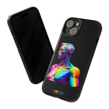 LGBTQWorldwide - ,,ZUKÜNFTIGER ROBOTER" Doppelgehäuse Handyhülle Accessories, Glossy, iPhone Cases, Matte, Phone accessory, Phone Cases, Samsung Cases, tough, Valentine's Day Picks lgbtq Bekleidung Accessoires unisex Zubehör