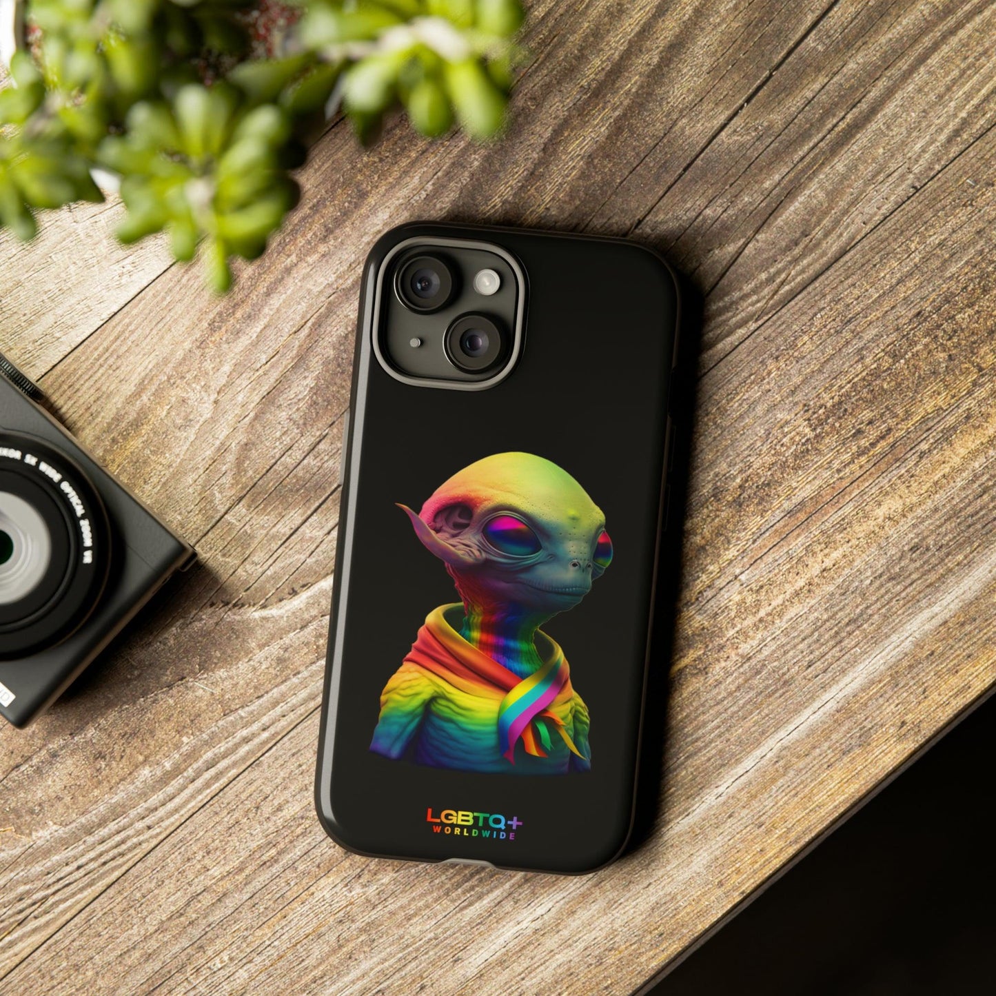 LGBTQWorldwide - ,,ALIEN" Doppelgehäuse Handyhülle Accessories, Glossy, iPhone Cases, Matte, Phone accessory, Phone Cases, Samsung Cases, tough, Valentine's Day Picks lgbtq Bekleidung Accessoires unisex Zubehör