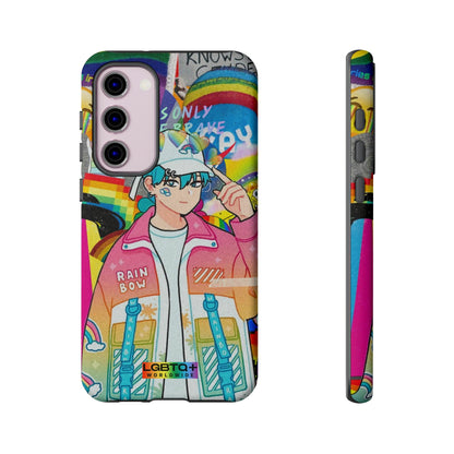 LGBTQWorldwide - ,,REGENBOGEN JUNGE" Doppelgehäuse Handyhülle Accessories, Glossy, iPhone Cases, Matte, Phone accessory, Phone Cases, Samsung Cases, Thermo, Valentine's Day Picks lgbtq Bekleidung Accessoires unisex Zubehör