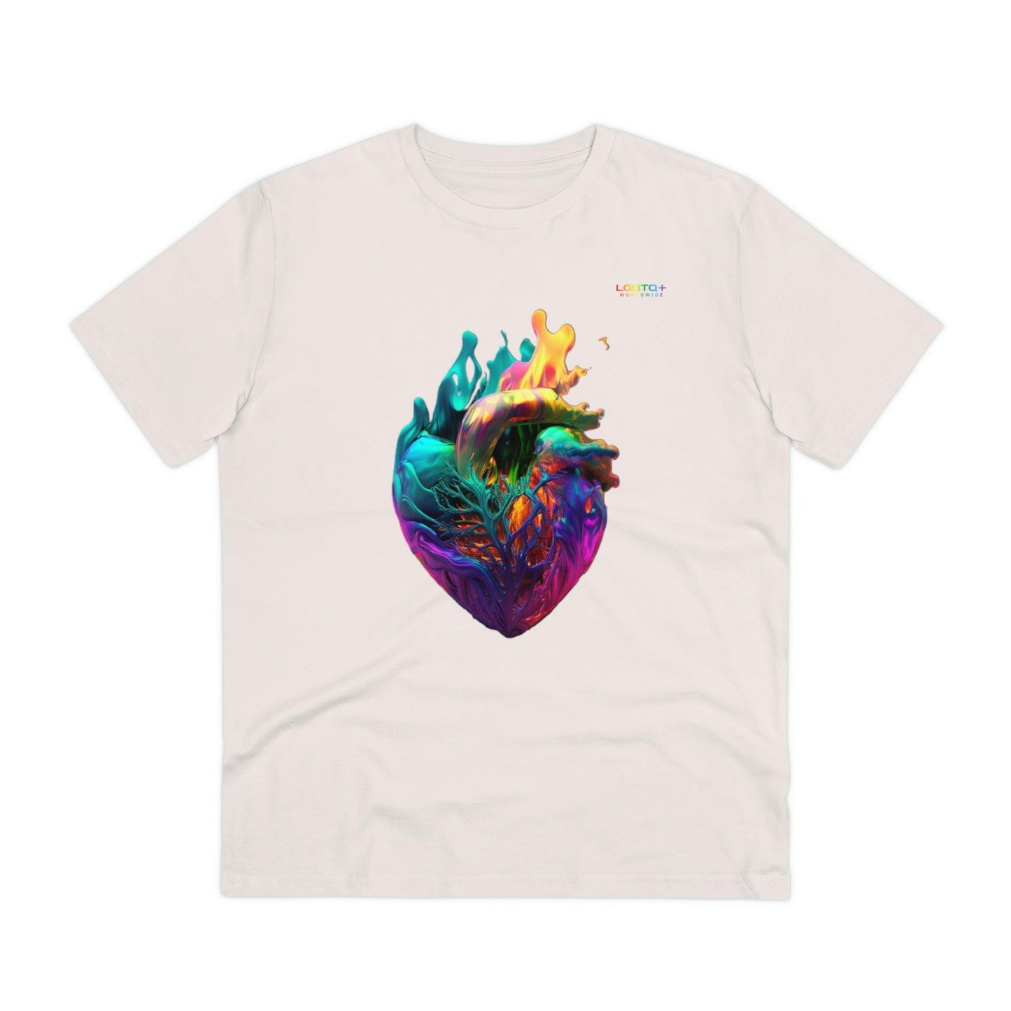 LGBTQWorldwide - ,,HERZ" ai, Cotton, Crew neck, DTG, Eco-friendly, Men's Clothing, Organic, Recycled, Regular fit, Sustainable, T-shirts, Unisex, Valentine's Day Picks, Vegan, Women's Clothing lgbtq Bekleidung Accessoires unisex Zubehör