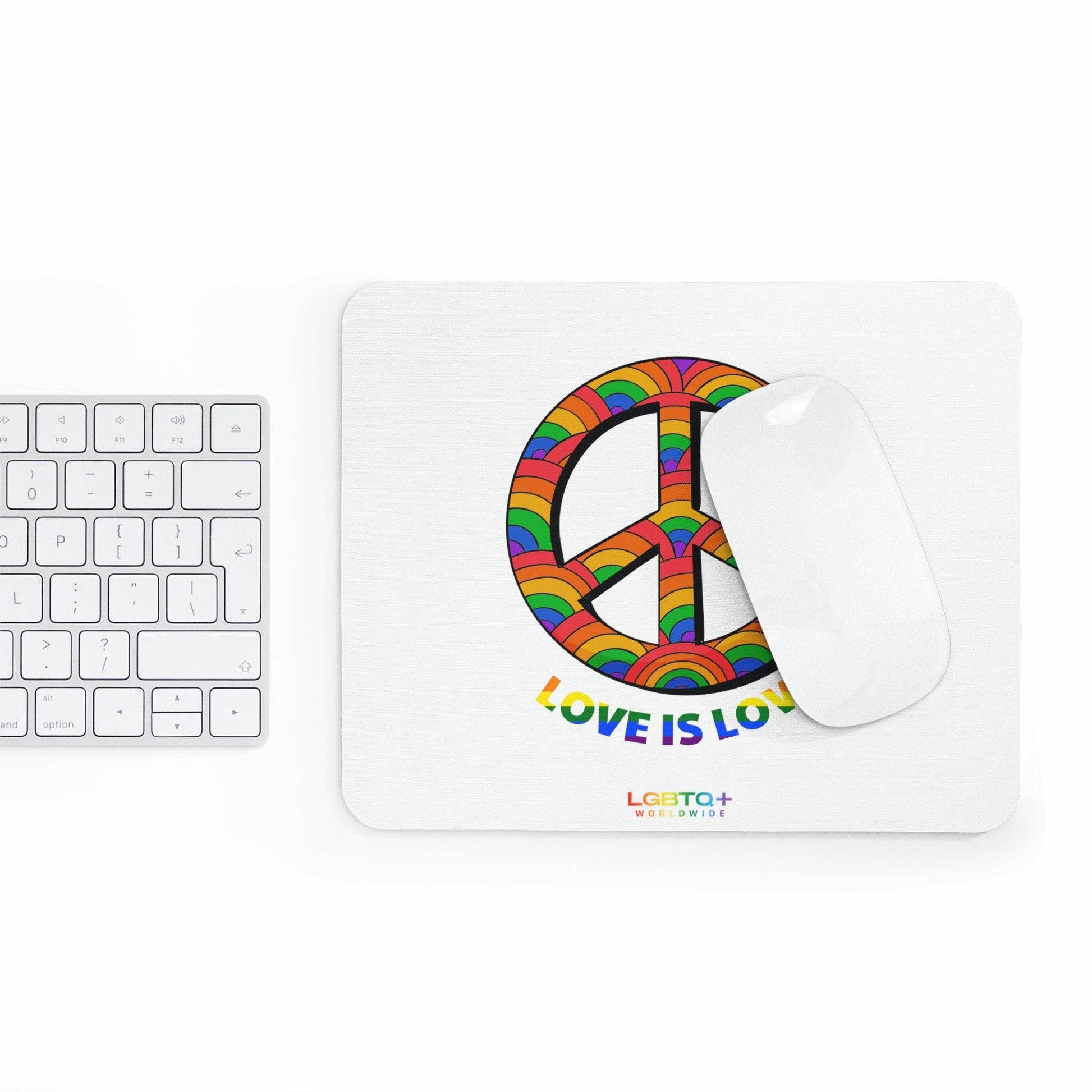 LGBTQWorldwide - ,,LIEBES PILLE" Mauspad All, Desk, Home & Living, Mouse pad, Mouse Pads, Mousepad, tech lgbtq Bekleidung Accessoires unisex Zubehör