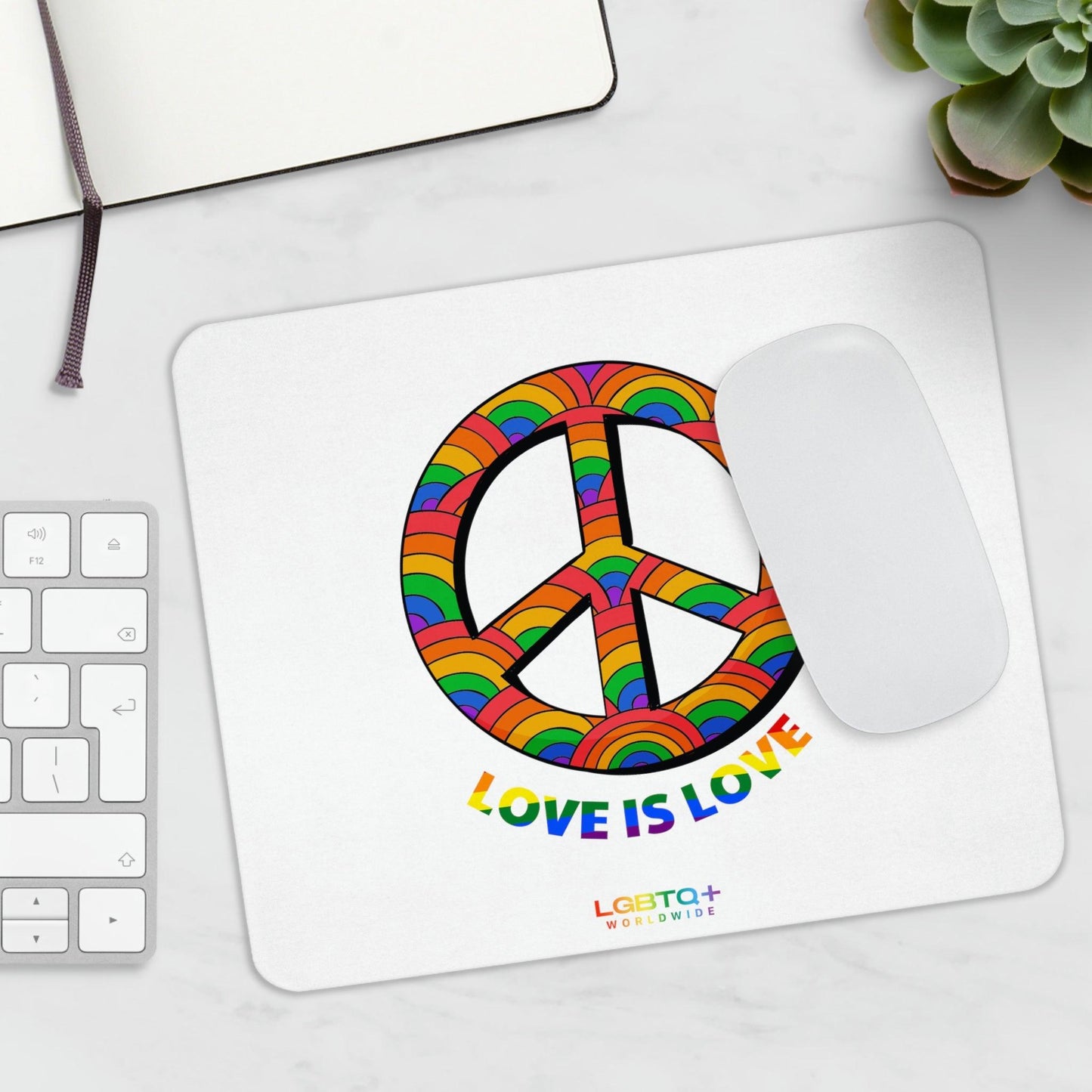 LGBTQWorldwide - ,,LIEBES PILLE" Mauspad All, Desk, Home & Living, Mouse pad, Mouse Pads, Mousepad, tech lgbtq Bekleidung Accessoires unisex Zubehör