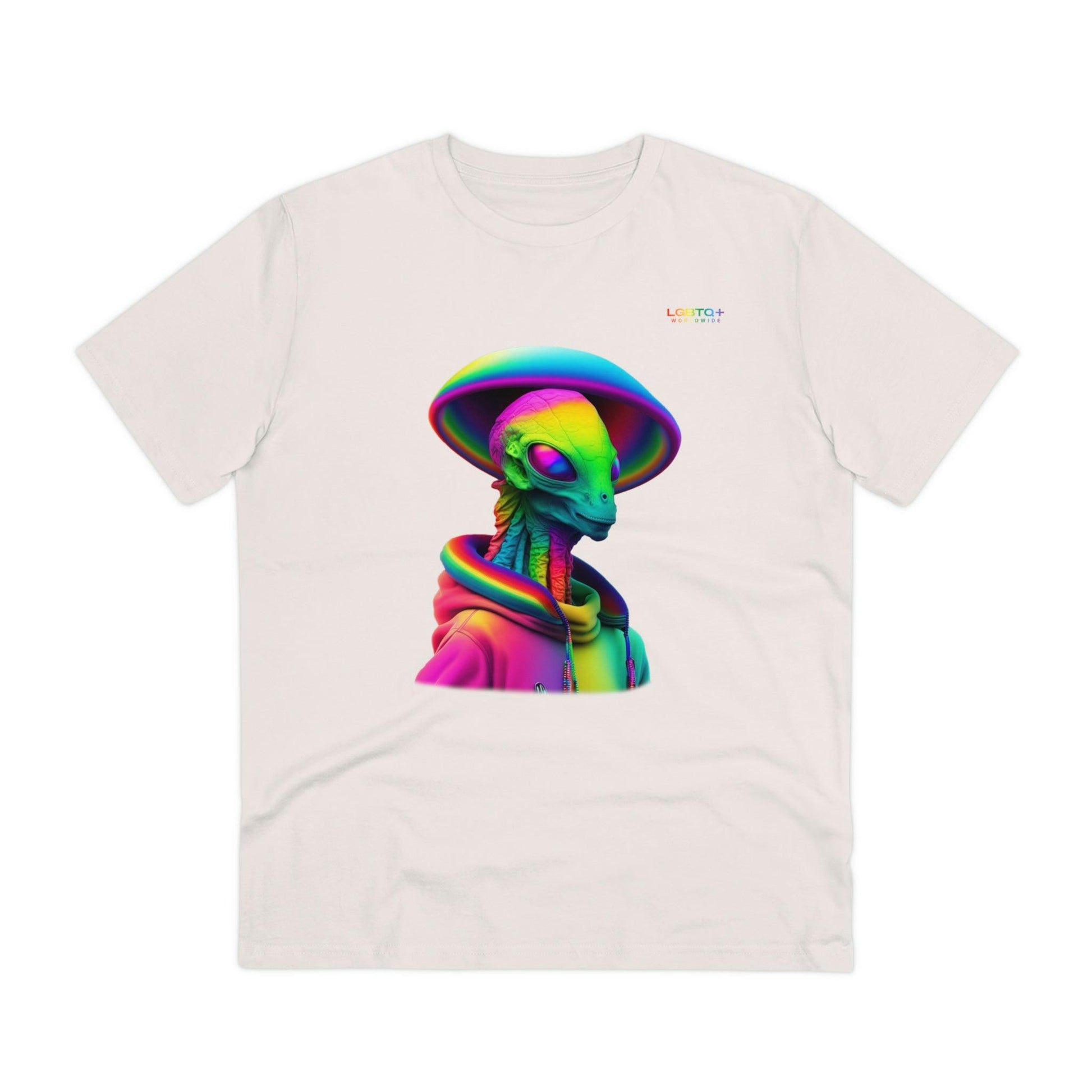 LGBTQWorldwide - ,,PROUD ALIEN" ai, Cotton, Crew neck, DTG, Eco-friendly, Men's Clothing, Organic, Recycled, Regular fit, Sustainable, T-shirts, Unisex, Valentine's Day Picks, Vegan, Women's Clothing lgbtq Bekleidung Accessoires unisex Zubehör