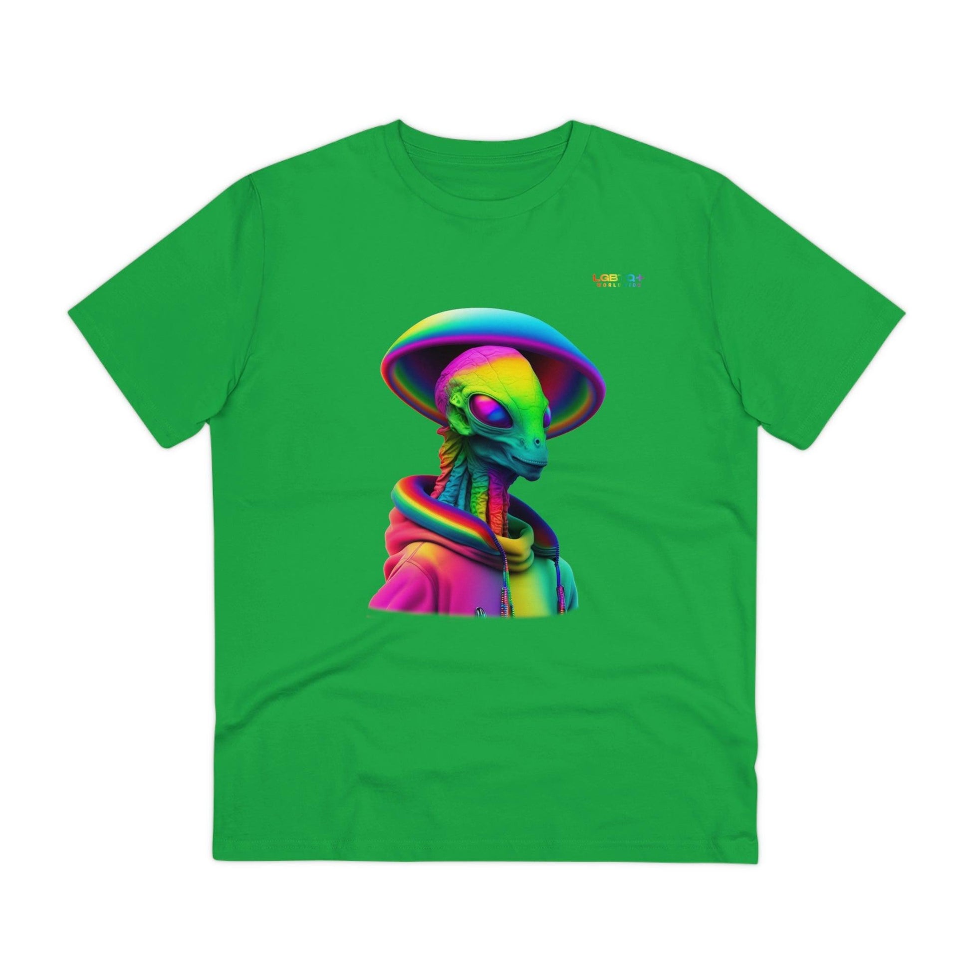 LGBTQWorldwide - ,,PROUD ALIEN" ai, Cotton, Crew neck, DTG, Eco-friendly, Men's Clothing, Organic, Recycled, Regular fit, Sustainable, T-shirts, Unisex, Valentine's Day Picks, Vegan, Women's Clothing lgbtq Bekleidung Accessoires unisex Zubehör