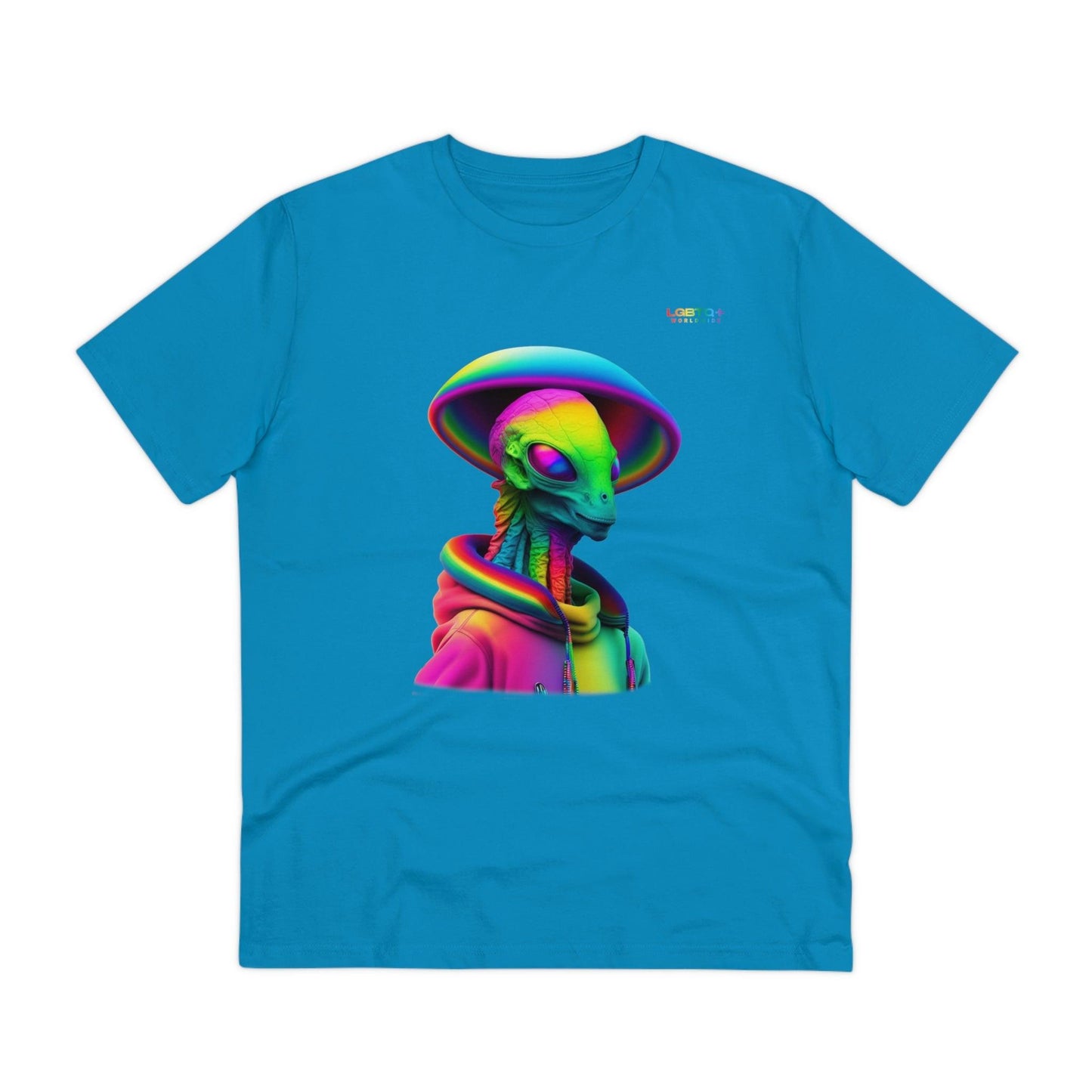 LGBTQWorldwide - ,,PROUD ALIEN" ai, Cotton, Crew neck, DTG, Eco-friendly, Men's Clothing, Organic, Recycled, Regular fit, Sustainable, T-shirts, Unisex, Valentine's Day Picks, Vegan, Women's Clothing lgbtq Bekleidung Accessoires unisex Zubehör