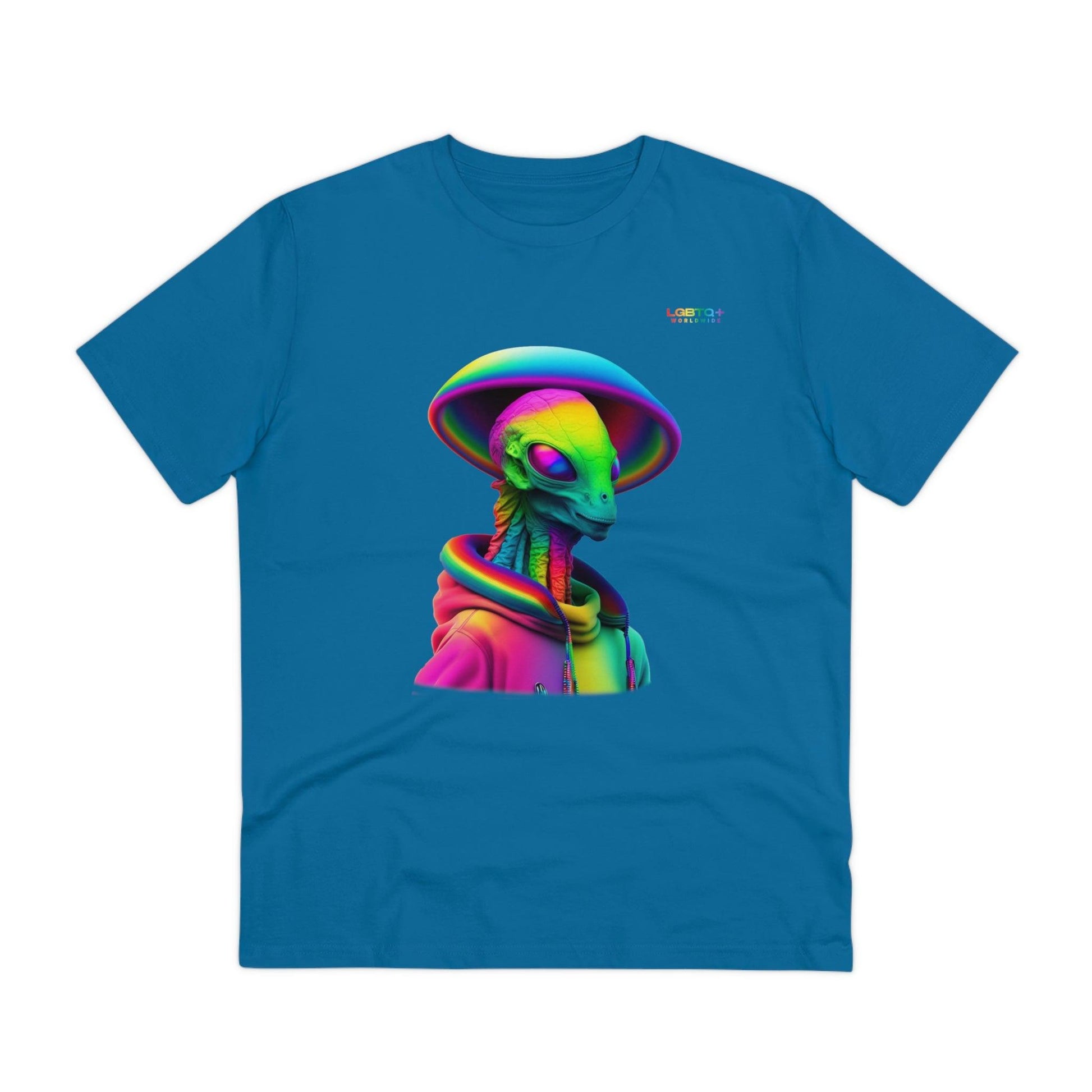 LGBTQWorldwide - ,,PROUD ALIEN" ai, Cotton, Crew neck, DTG, Eco-friendly, Men's Clothing, Organic, Recycled, Regular fit, Sustainable, T-shirts, Unisex, Valentine's Day Picks, Vegan, Women's Clothing lgbtq Bekleidung Accessoires unisex Zubehör