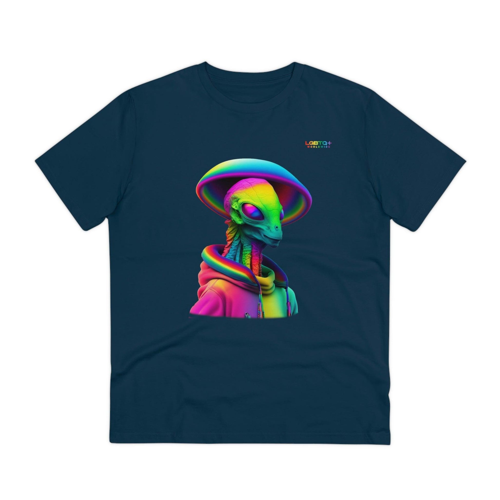 LGBTQWorldwide - ,,PROUD ALIEN" ai, Cotton, Crew neck, DTG, Eco-friendly, Men's Clothing, Organic, Recycled, Regular fit, Sustainable, T-shirts, Unisex, Valentine's Day Picks, Vegan, Women's Clothing lgbtq Bekleidung Accessoires unisex Zubehör