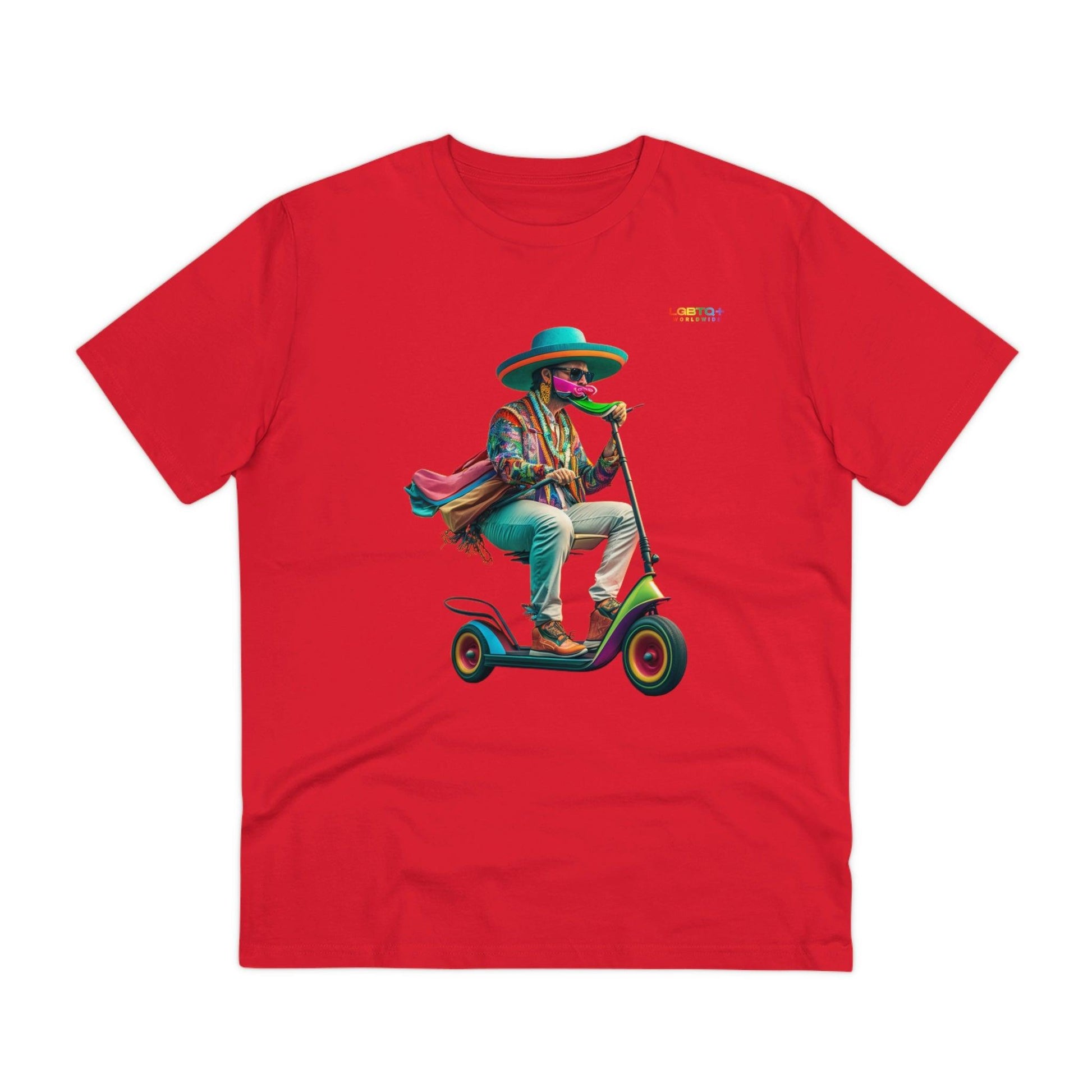 LGBTQWorldwide - ,,SCOOTER BOY" ai, Cotton, Crew neck, DTG, Eco-friendly, Men's Clothing, Organic, Recycled, Regular fit, Sustainable, T-shirts, Unisex, Valentine's Day Picks, Vegan, Women's Clothing lgbtq Bekleidung Accessoires unisex Zubehör