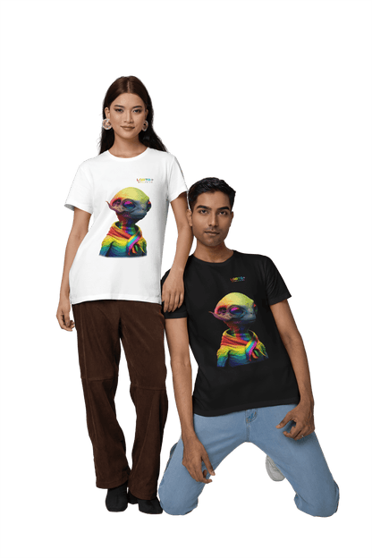 LGBTQWorldwide - ,,ALIEN" ai, Cotton, Crew neck, DTG, Eco-friendly, Men's Clothing, Organic, Recycled, Regular fit, Sustainable, T-shirts, Unisex, Valentine's Day Picks, Vegan, Women's Clothing lgbtq Bekleidung Accessoires unisex Zubehör