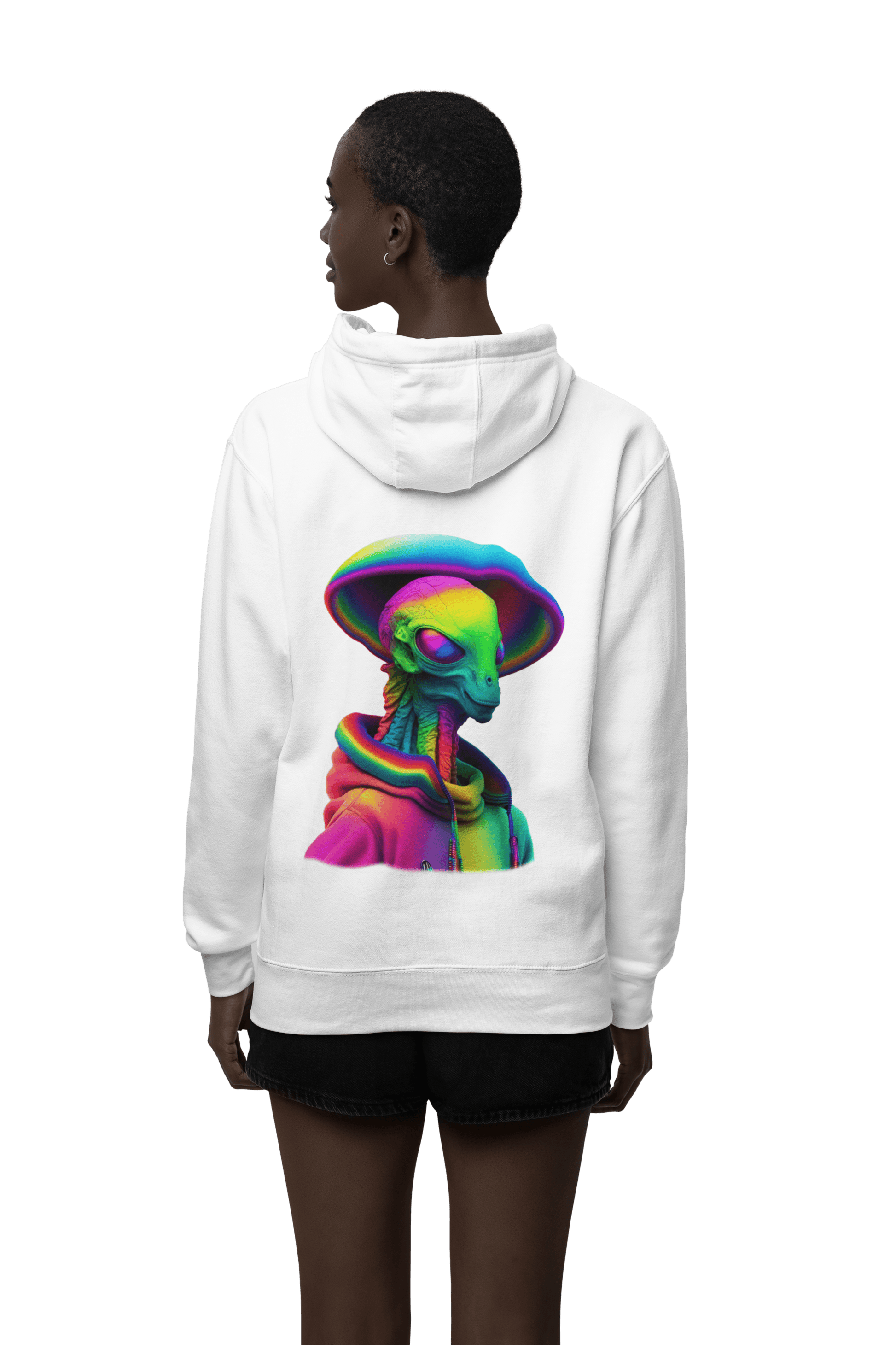 LGBTQWorldwide - ,,ALIEN" ai, DTG, Eco-friendly, Hoodies, Men's Clothing, Recycled, Unisex, Vegan, Women's Clothing lgbtq Bekleidung Accessoires unisex Zubehör