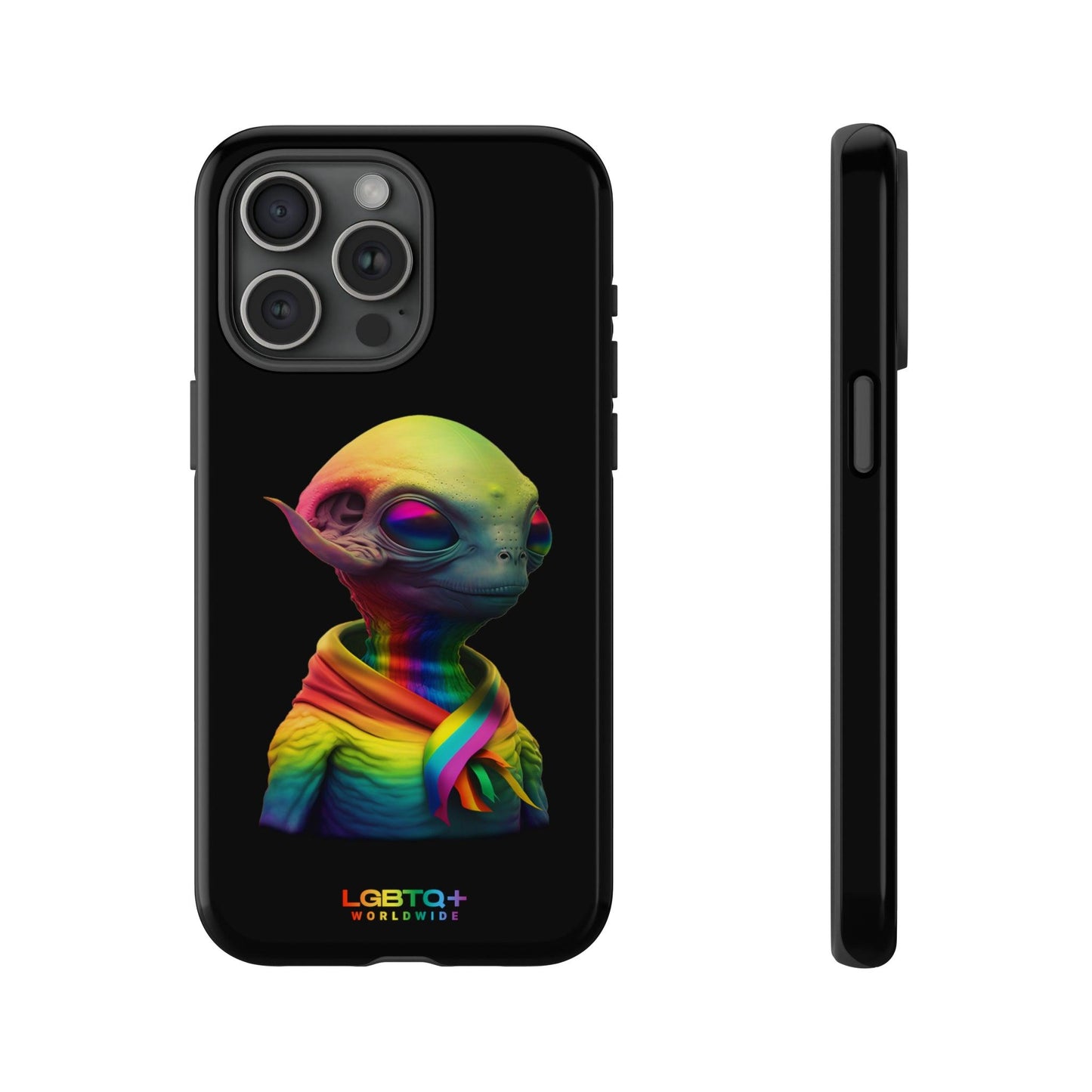 LGBTQWorldwide - ,,ALIEN" Doppelgehäuse Handyhülle Accessories, Glossy, iPhone Cases, Matte, Phone accessory, Phone Cases, Samsung Cases, tough, Valentine's Day Picks lgbtq Bekleidung Accessoires unisex Zubehör