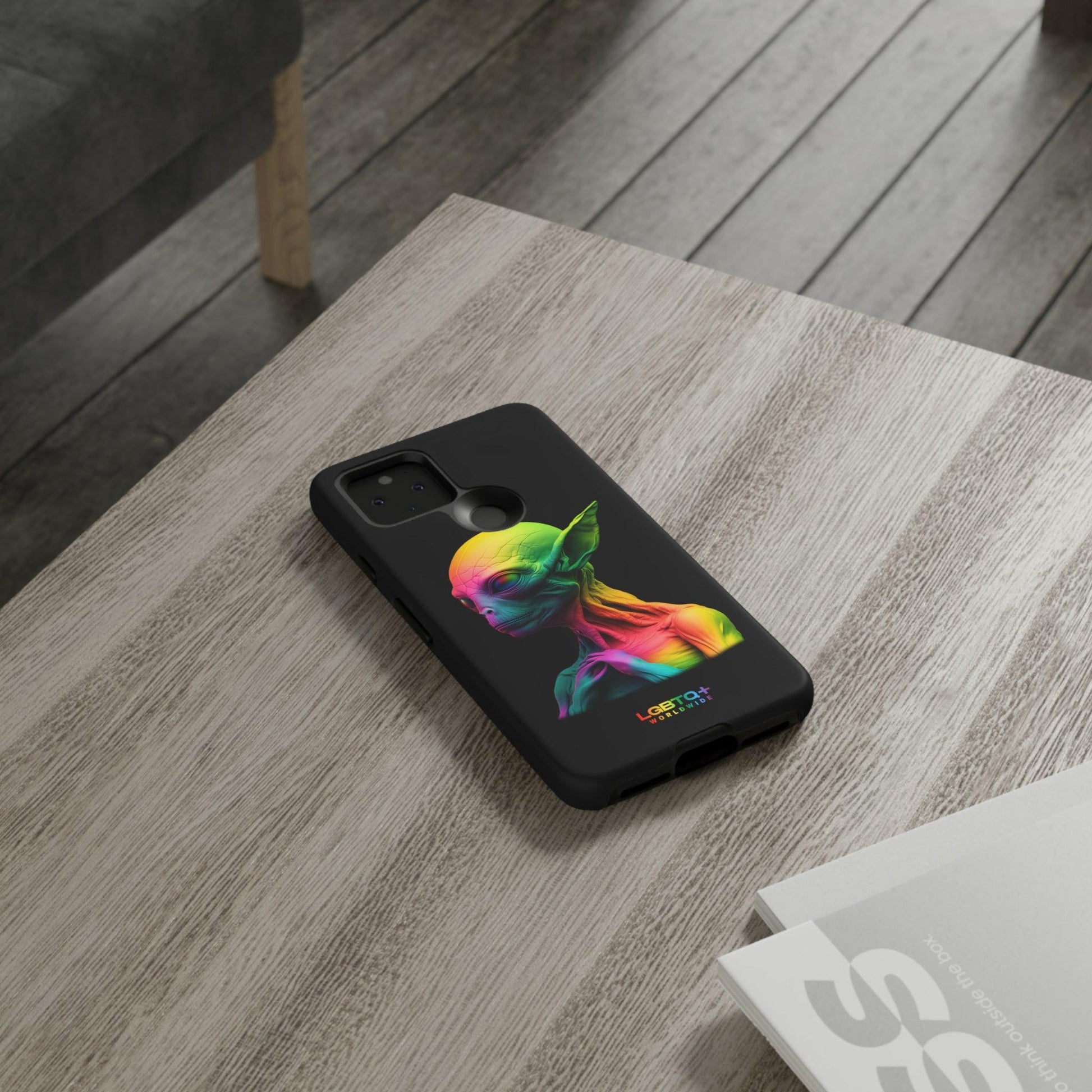 LGBTQWorldwide - ,,ALIEN" Doppelgehäuse Handyhülle Accessories, Glossy, iPhone Cases, Matte, Phone accessory, Phone Cases, Samsung Cases, tough, Valentine's Day Picks lgbtq Bekleidung Accessoires unisex Zubehör