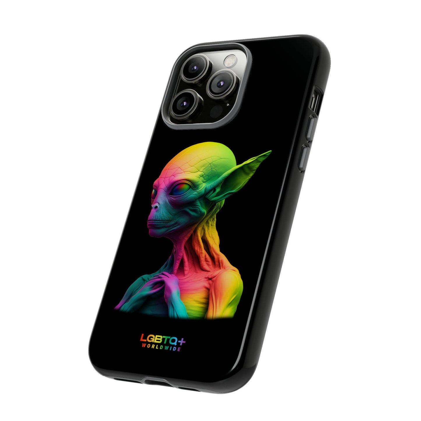 LGBTQWorldwide - ,,ALIEN" Doppelgehäuse Handyhülle Accessories, Glossy, iPhone Cases, Matte, Phone accessory, Phone Cases, Samsung Cases, tough, Valentine's Day Picks lgbtq Bekleidung Accessoires unisex Zubehör