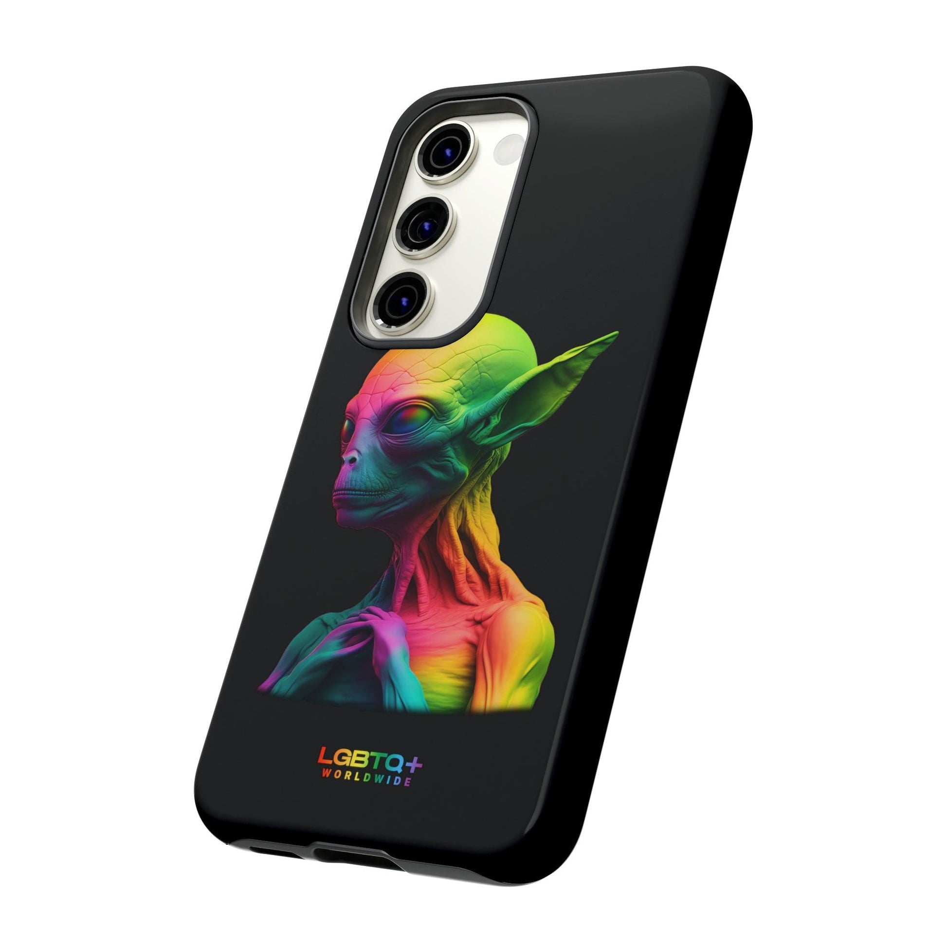 LGBTQWorldwide - ,,ALIEN" Doppelgehäuse Handyhülle Accessories, Glossy, iPhone Cases, Matte, Phone accessory, Phone Cases, Samsung Cases, tough, Valentine's Day Picks lgbtq Bekleidung Accessoires unisex Zubehör