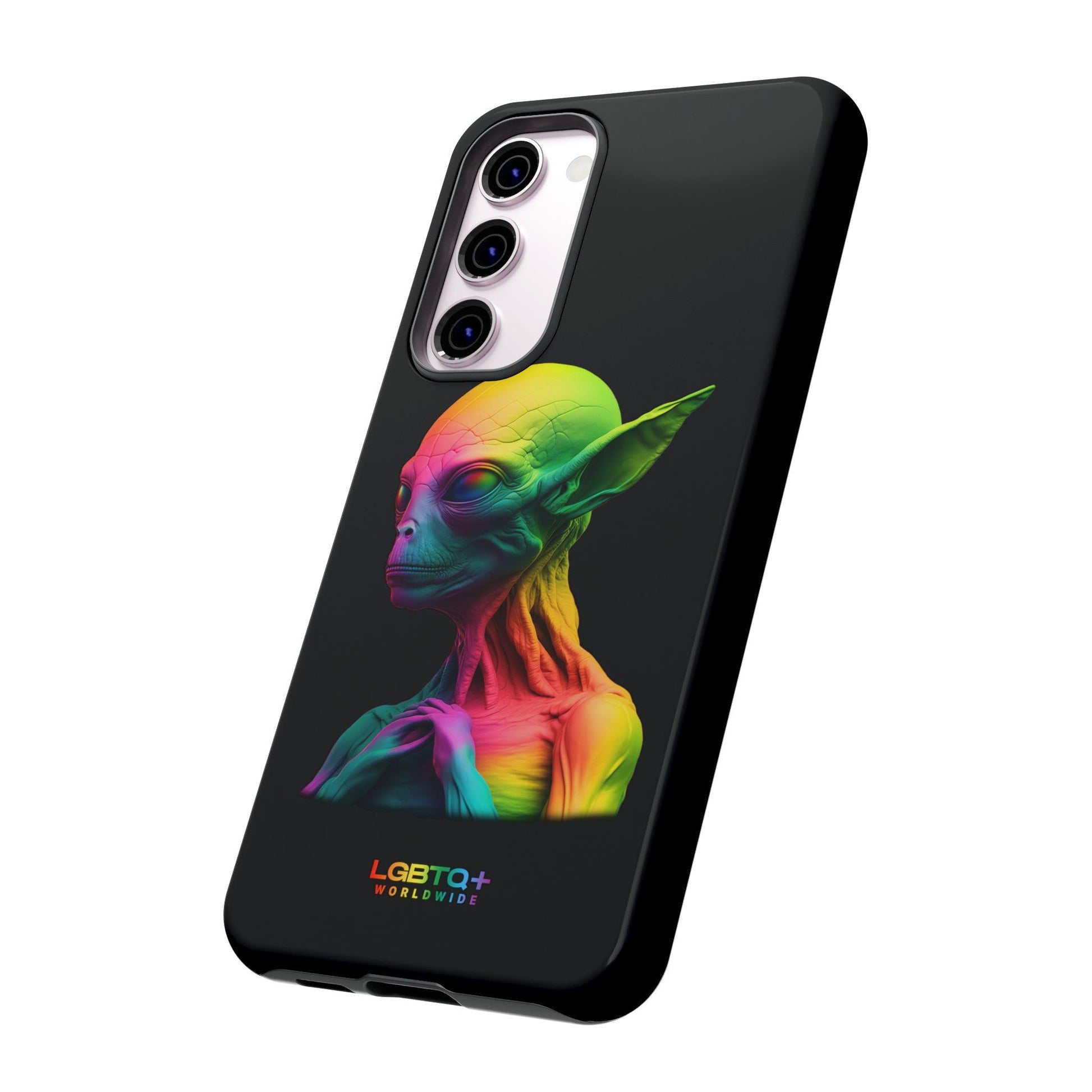 LGBTQWorldwide - ,,ALIEN" Doppelgehäuse Handyhülle Accessories, Glossy, iPhone Cases, Matte, Phone accessory, Phone Cases, Samsung Cases, tough, Valentine's Day Picks lgbtq Bekleidung Accessoires unisex Zubehör