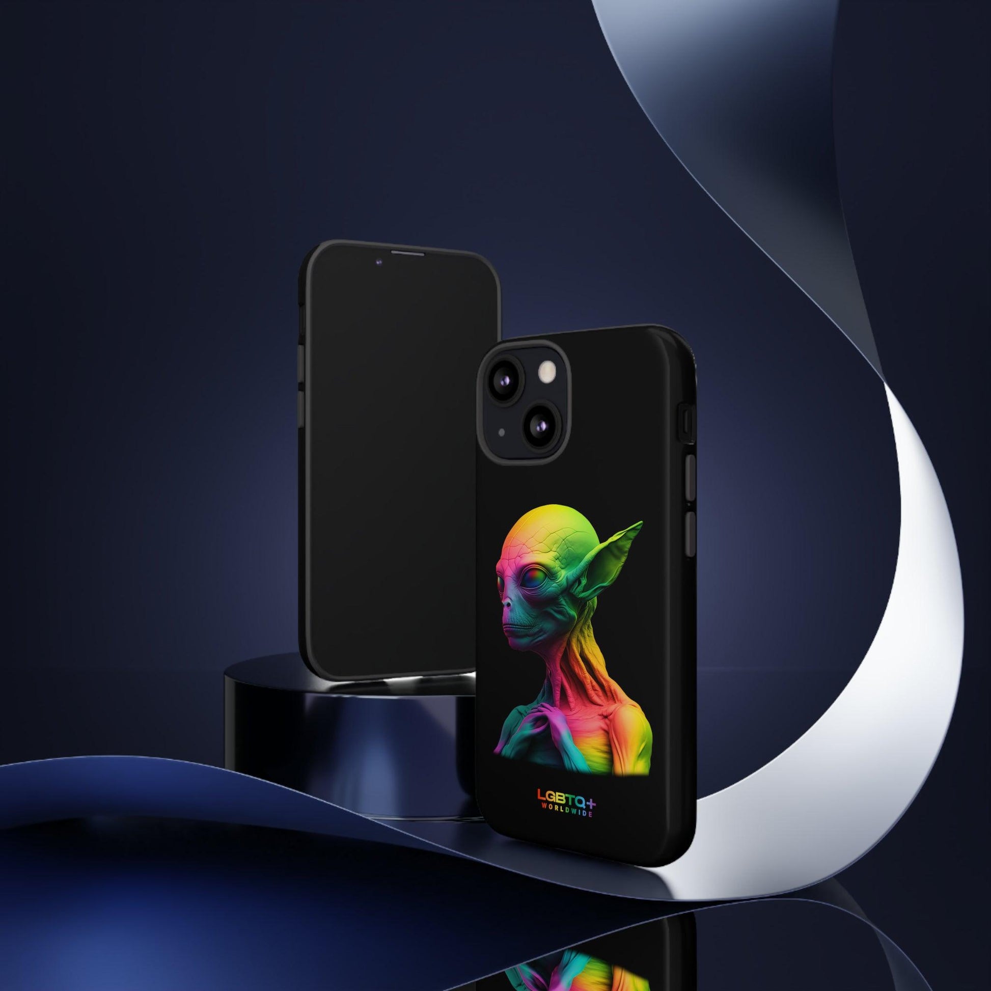 LGBTQWorldwide - ,,ALIEN" Doppelgehäuse Handyhülle Accessories, Glossy, iPhone Cases, Matte, Phone accessory, Phone Cases, Samsung Cases, tough, Valentine's Day Picks lgbtq Bekleidung Accessoires unisex Zubehör